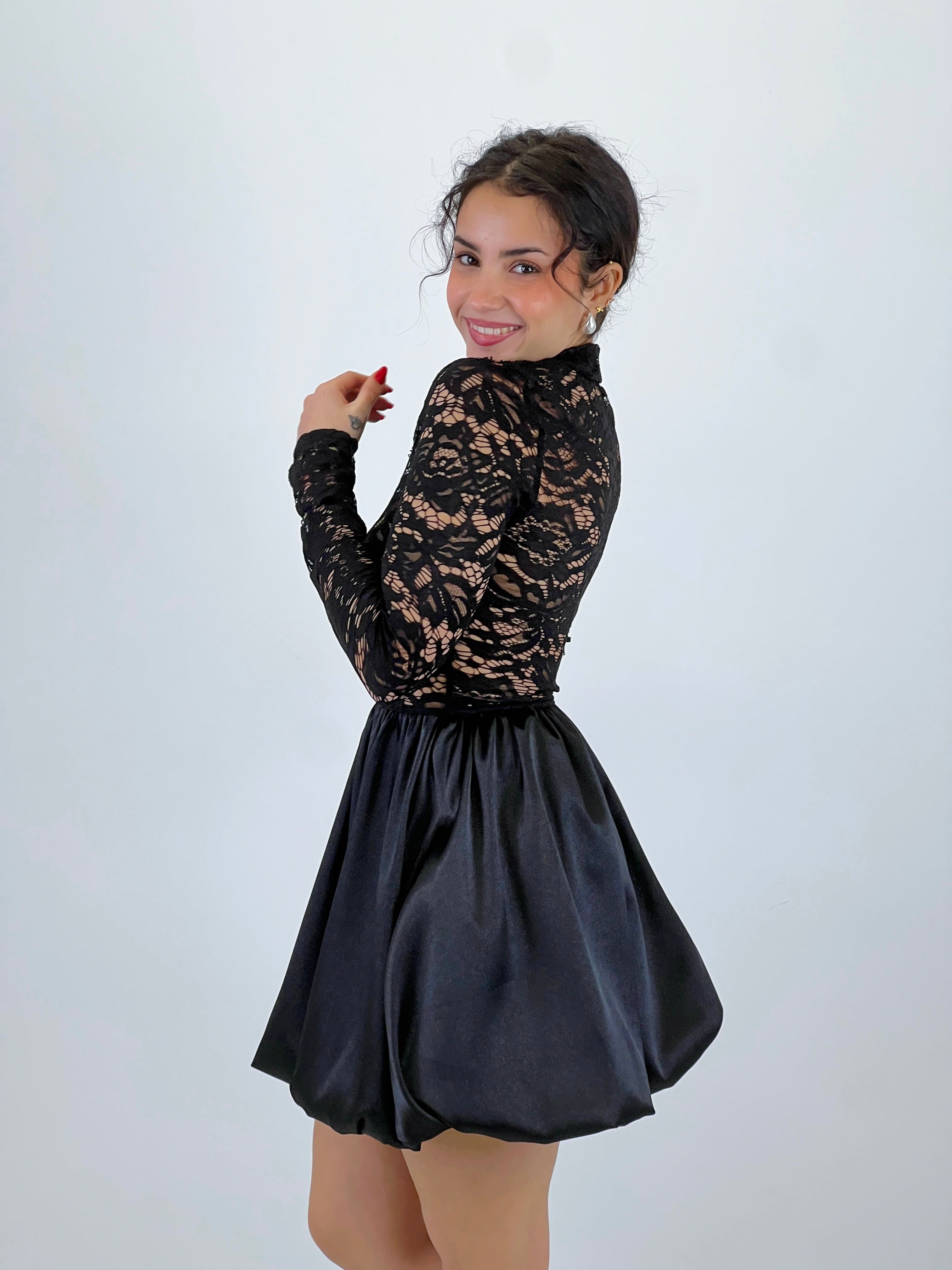 Vestido encaje falda globo - Zebra&Maduixa®