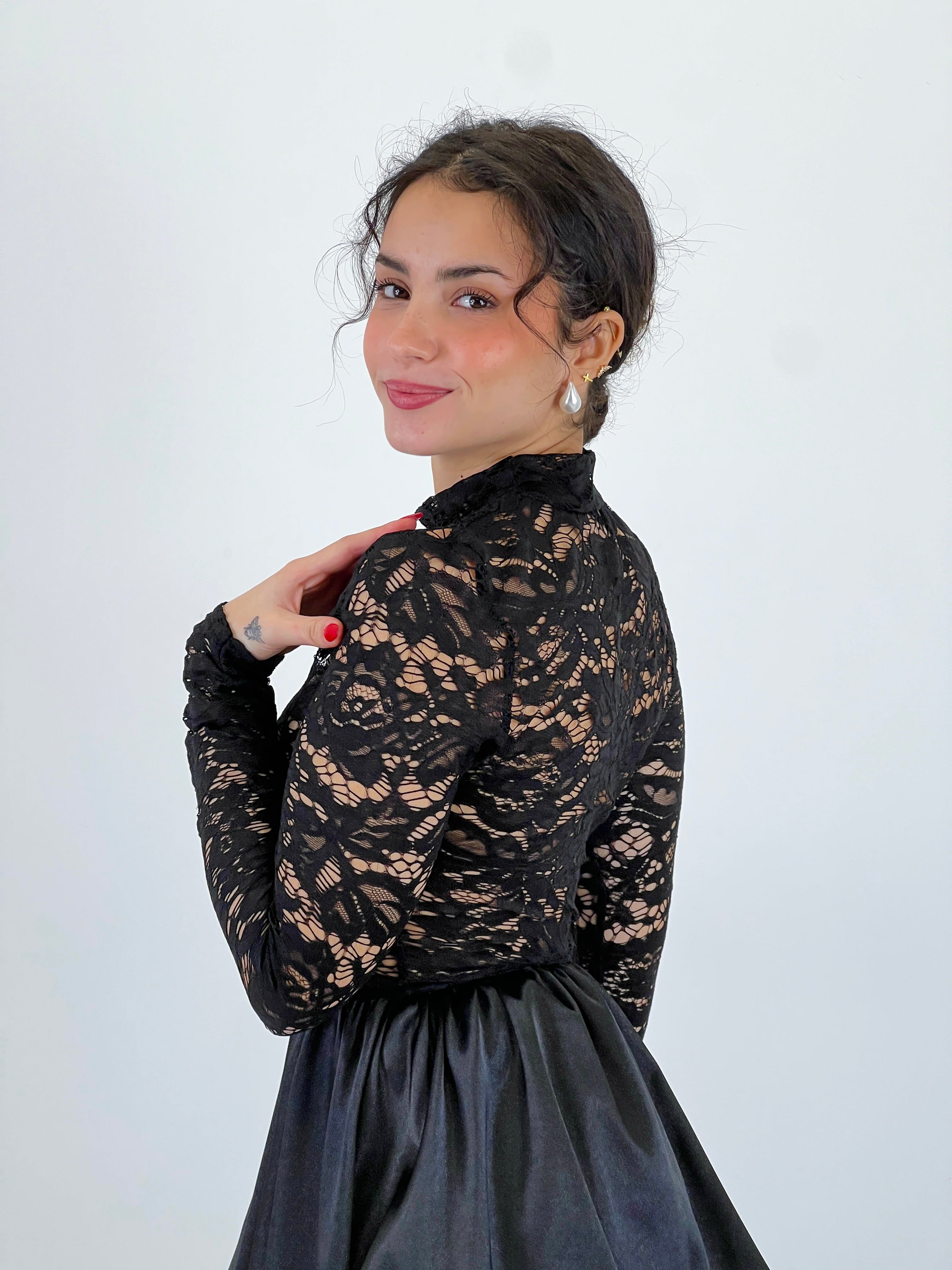 Vestido encaje falda globo - Zebra&Maduixa®