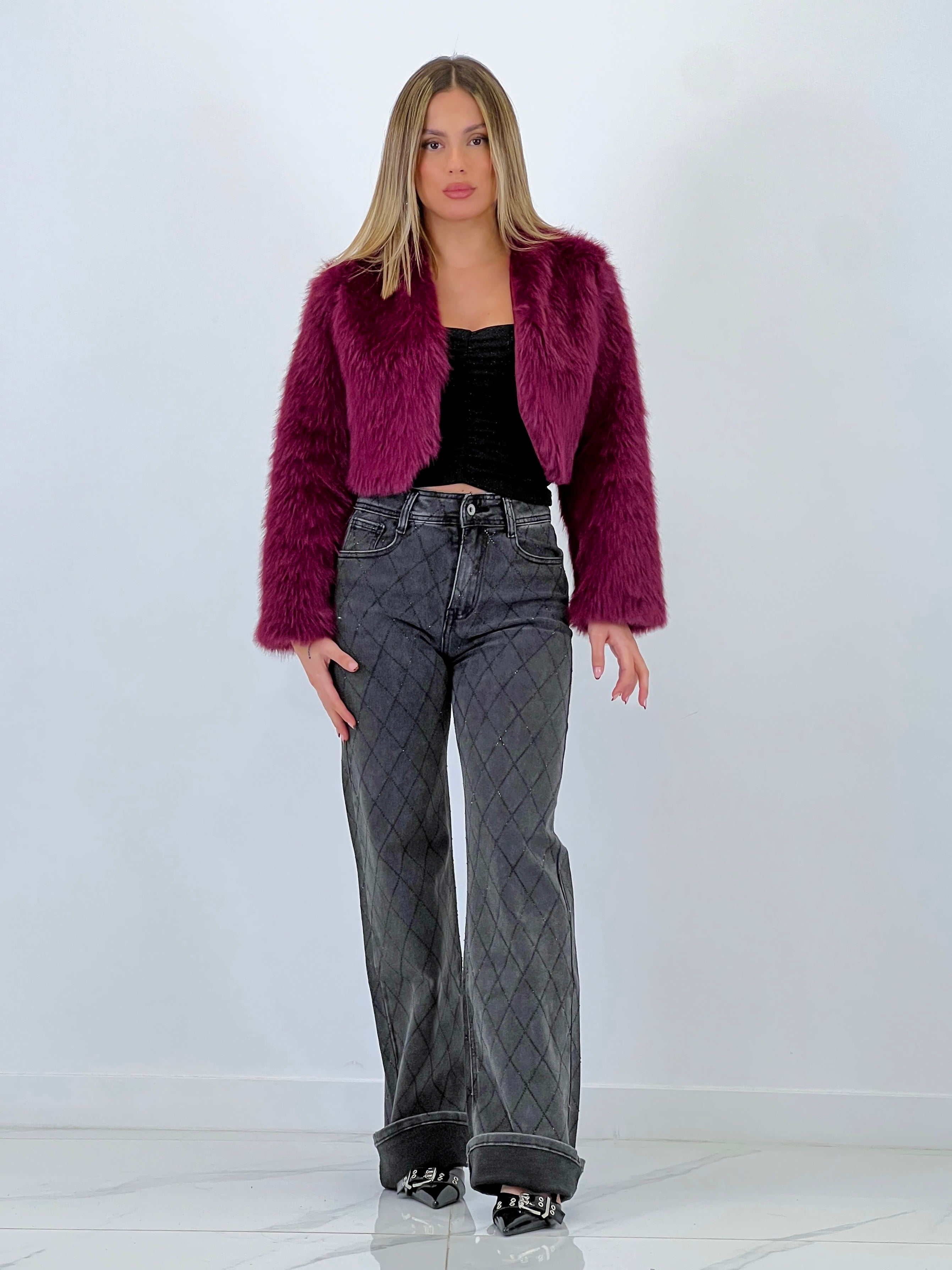 Jeans wide leg brillantes - Zebra&Maduixa®