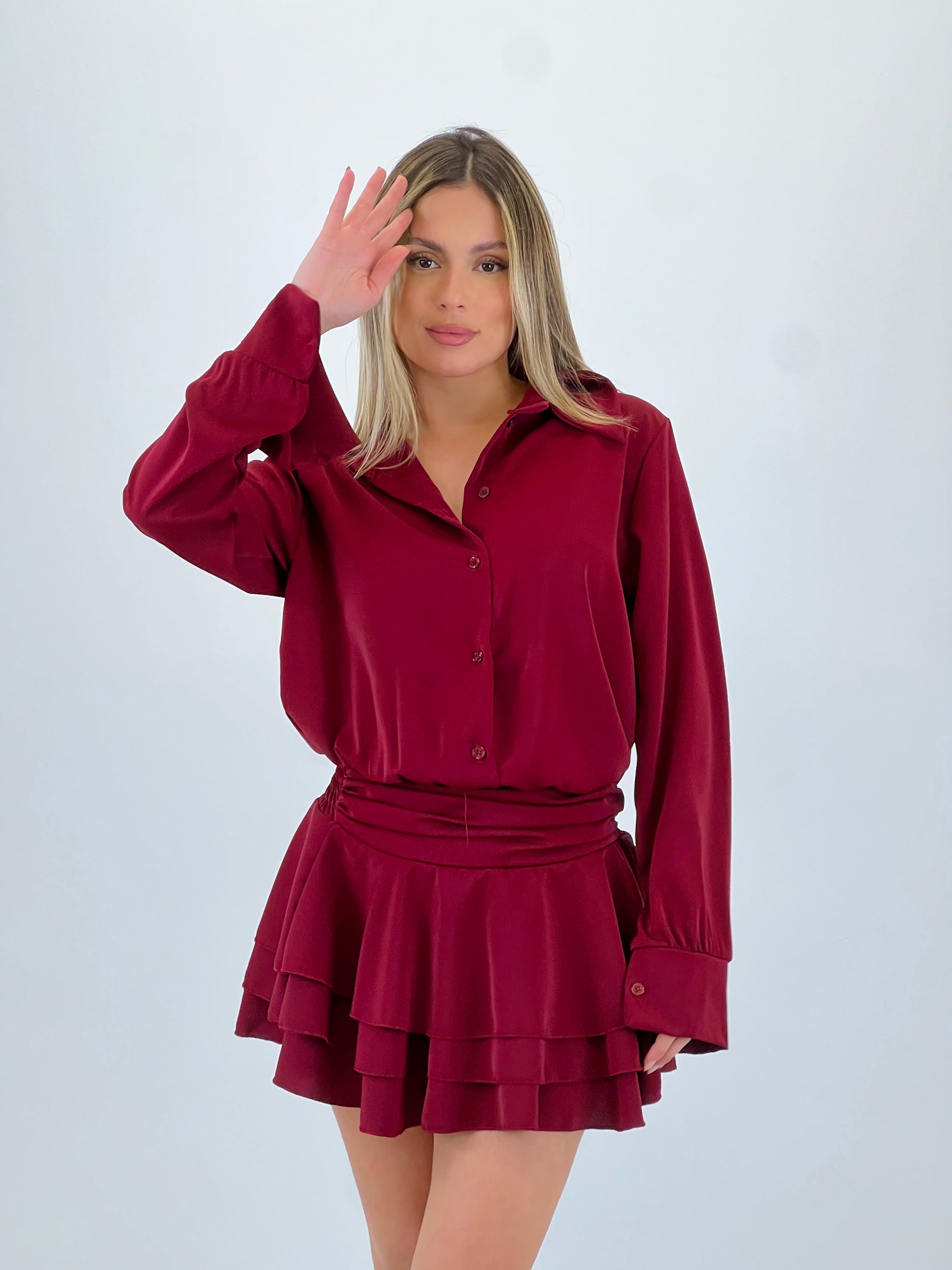 Vestido camisero falda volantes - Zebra&Maduixa®