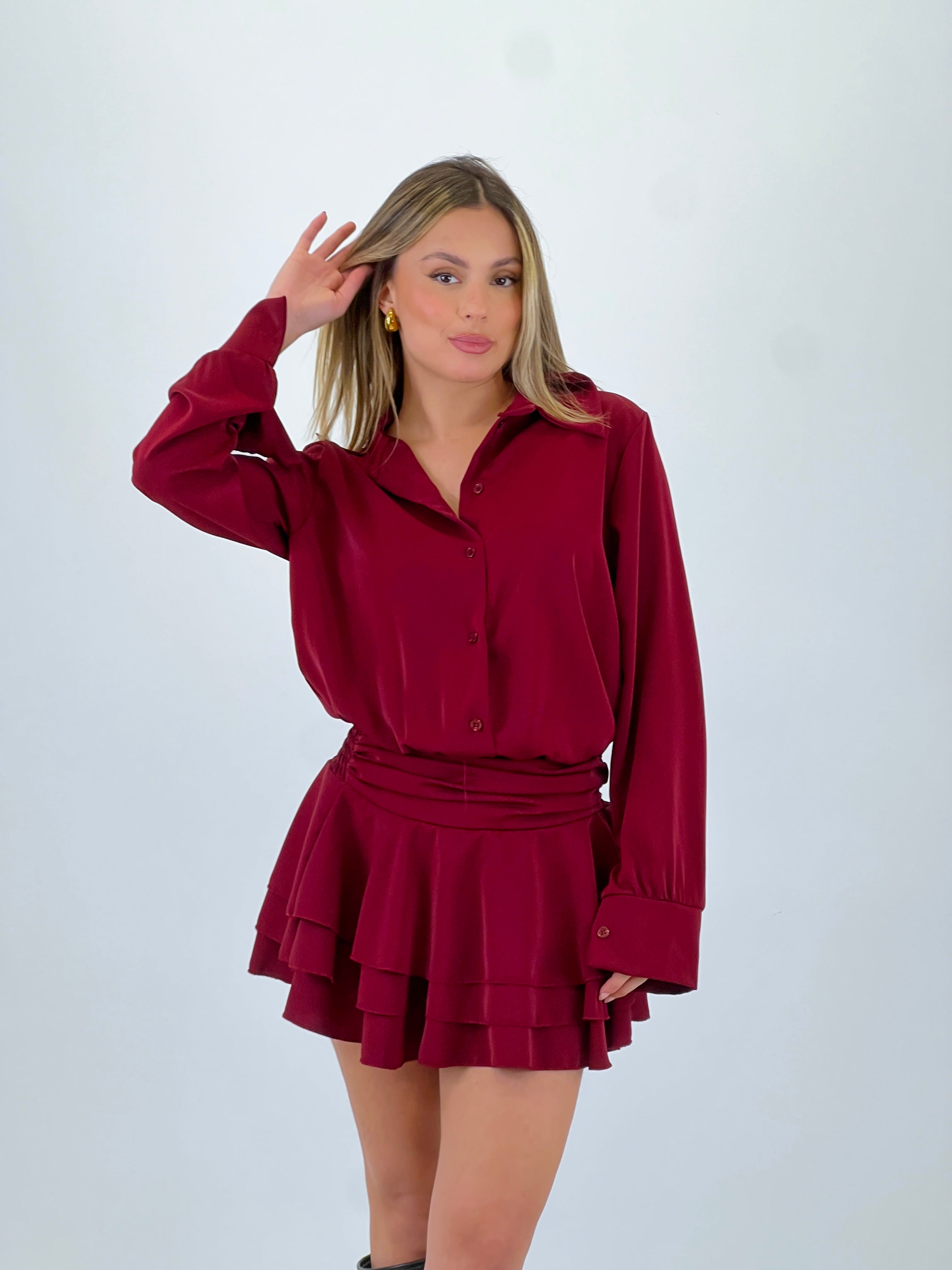 Vestido camisero falda volantes - Zebra&Maduixa®