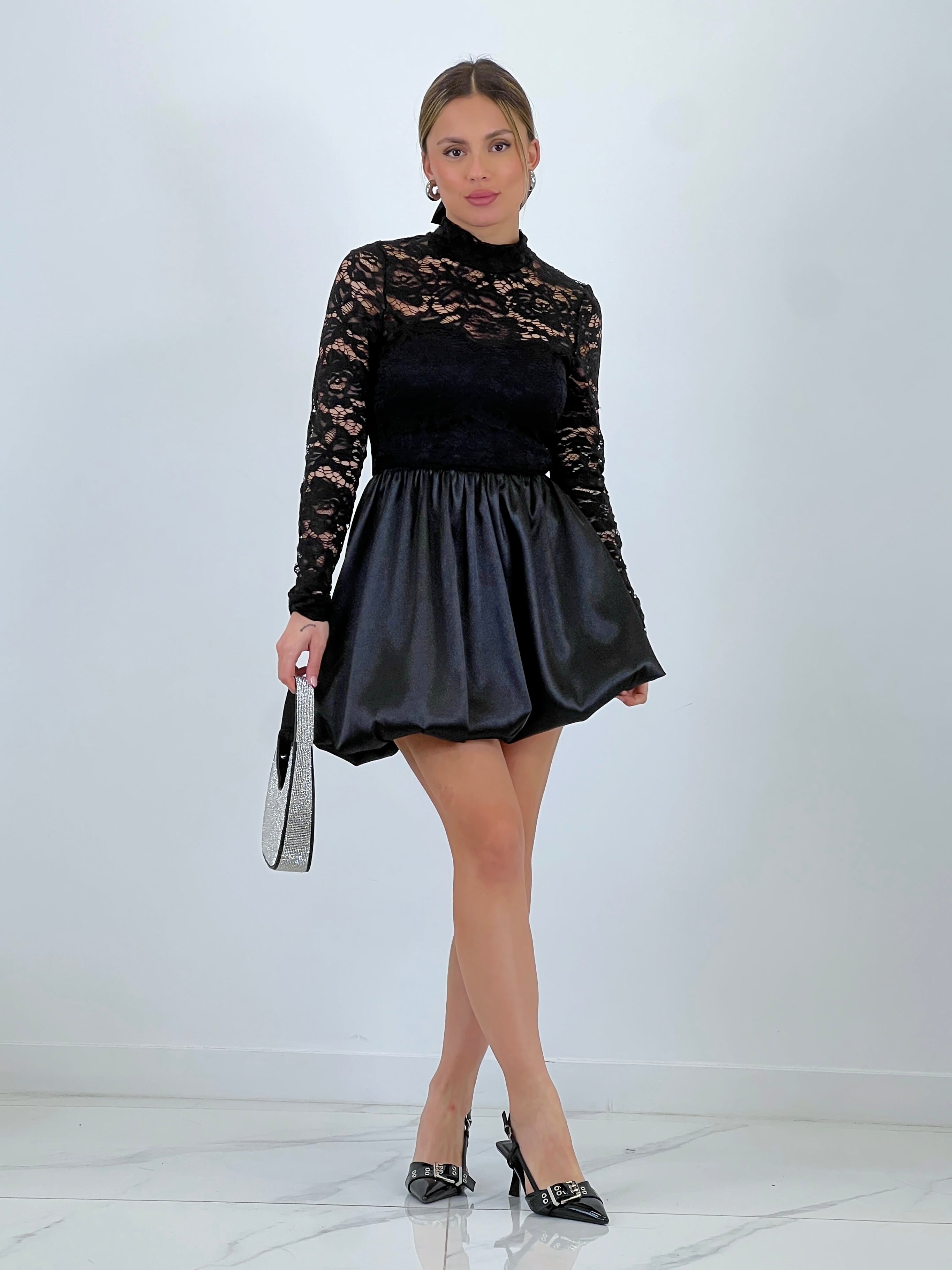 Vestido encaje falda globo - Zebra&Maduixa®