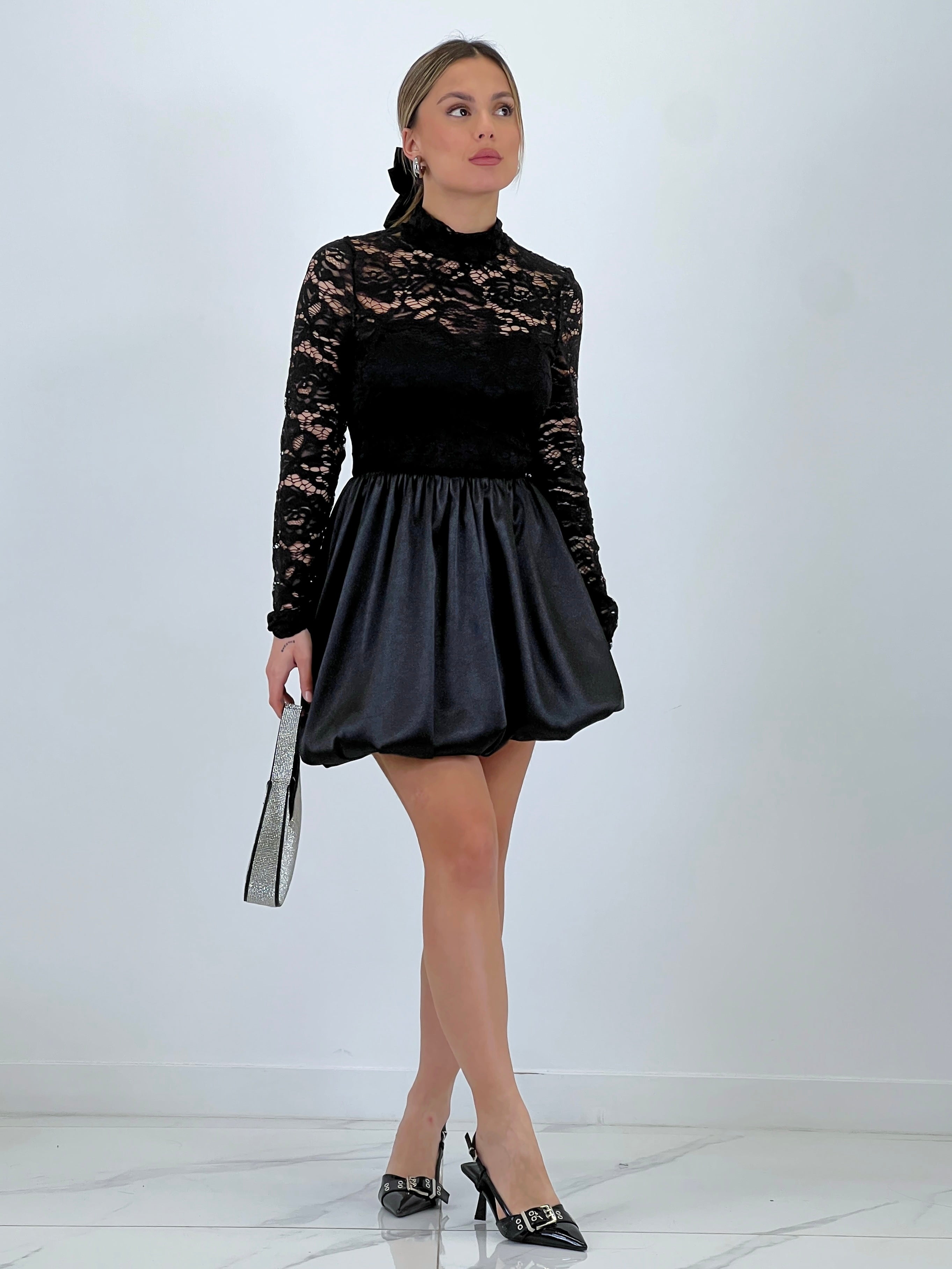 Vestido encaje falda globo - Zebra&Maduixa®