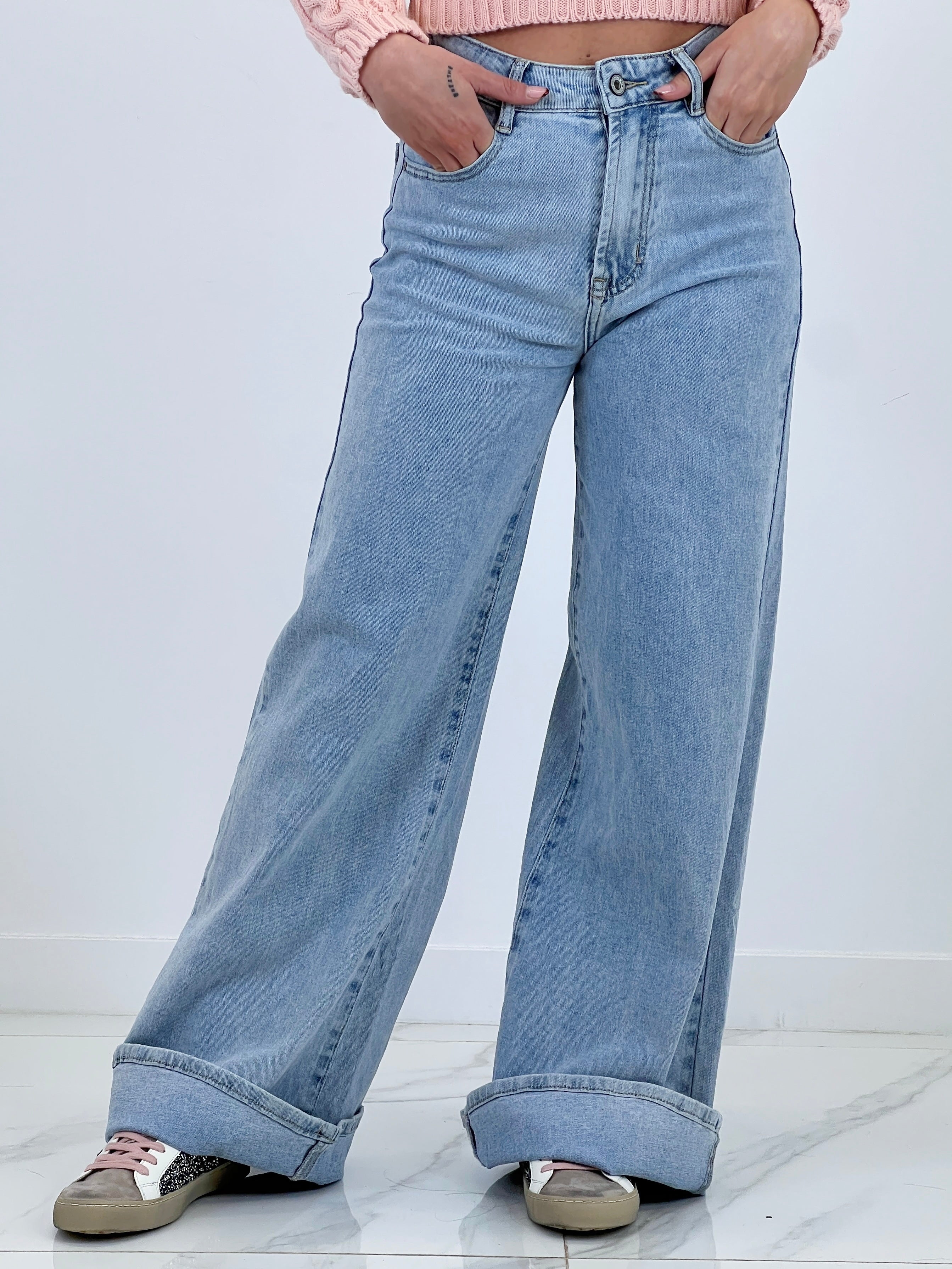 Jeans denim wide leg - Zebra&Maduixa®