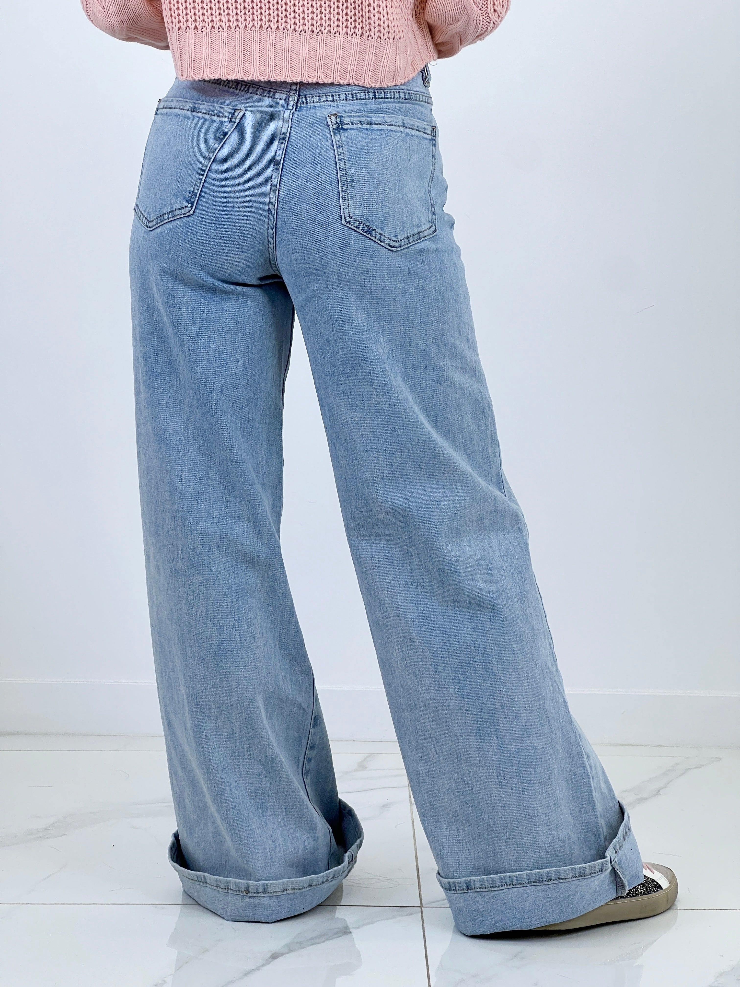 Jeans denim wide leg - Zebra&Maduixa®