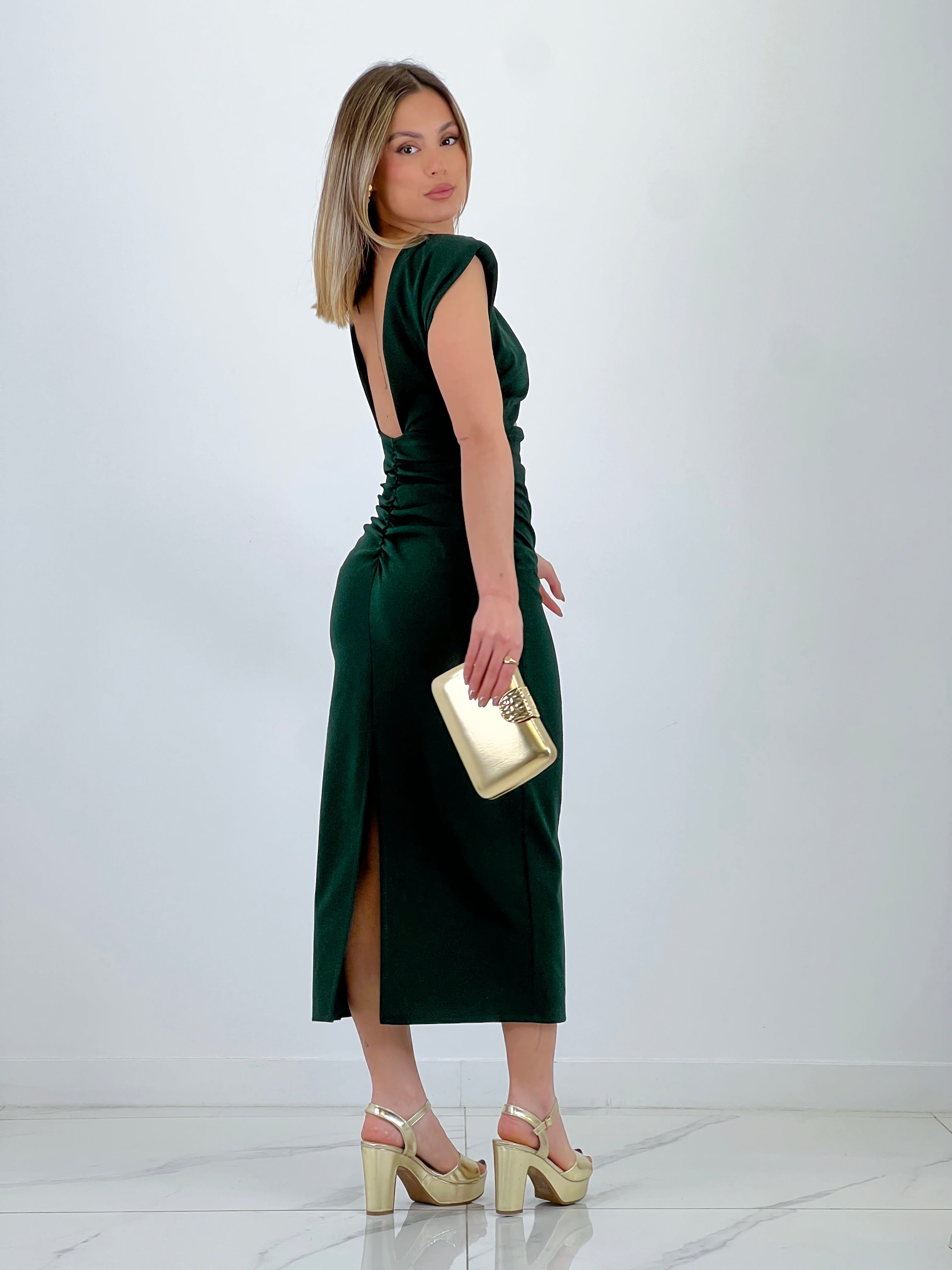 Vestido cut out midi Mirta