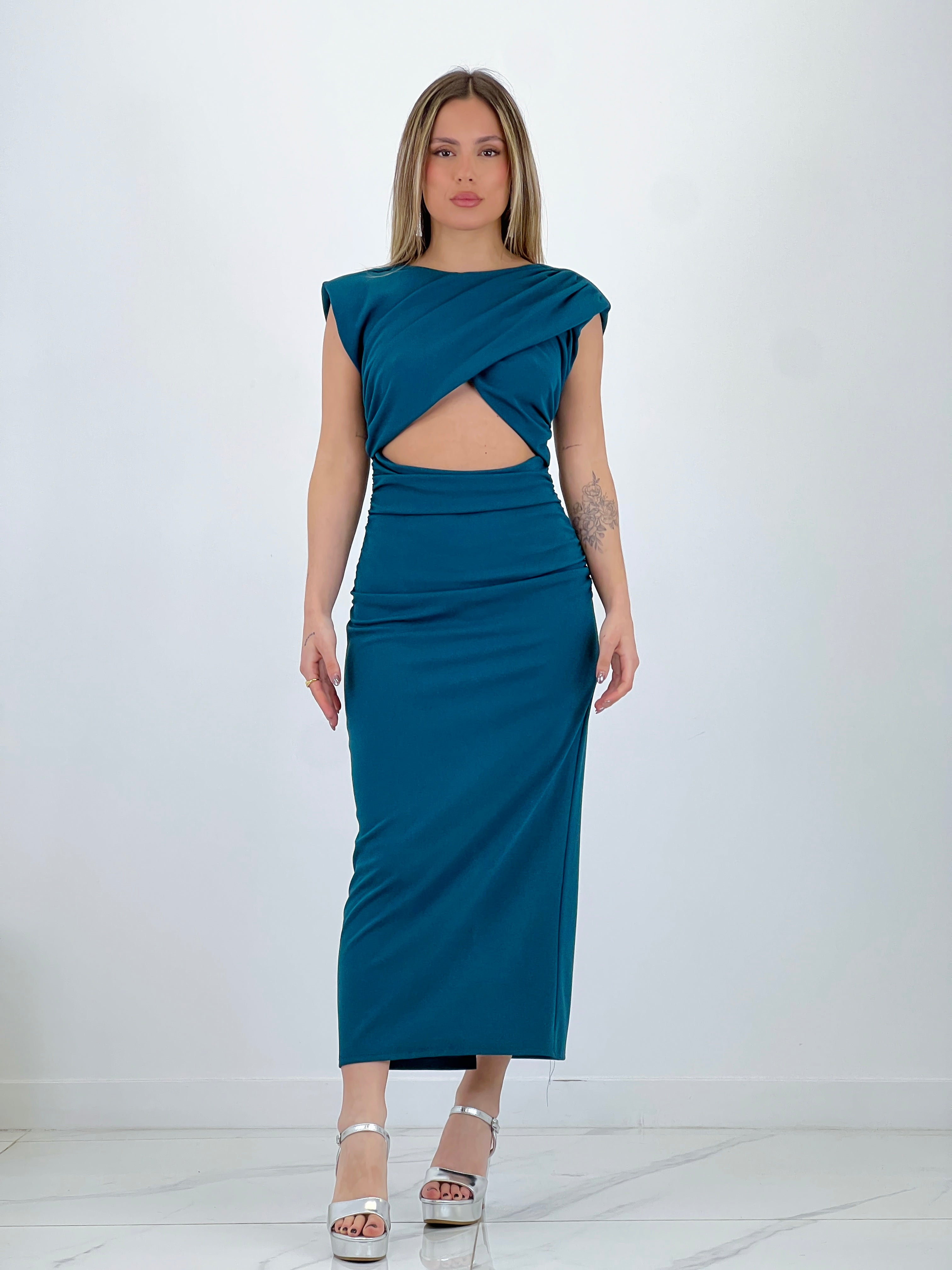 Vestido cut out midi Mirta