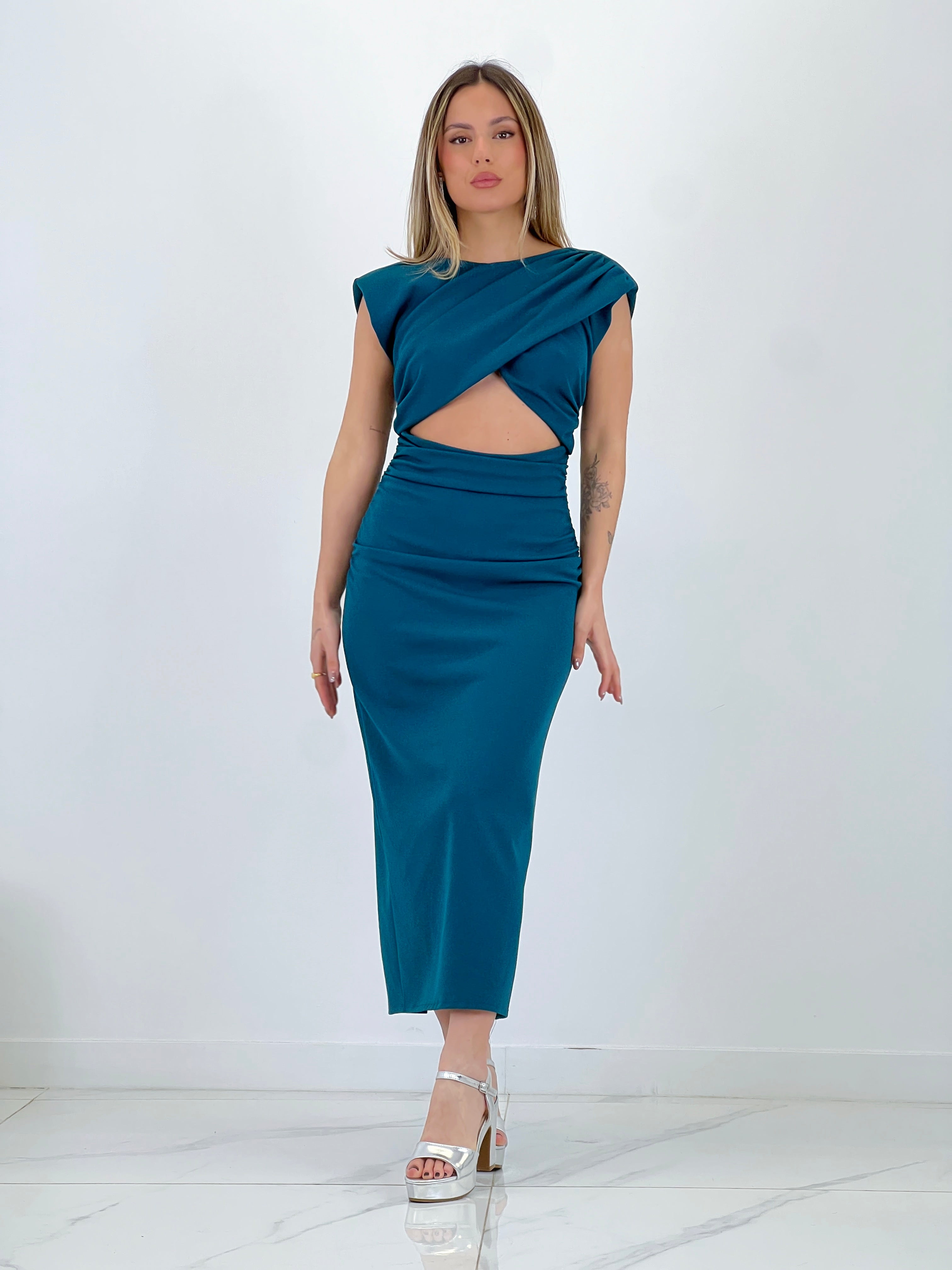 Vestido cut out midi Mirta