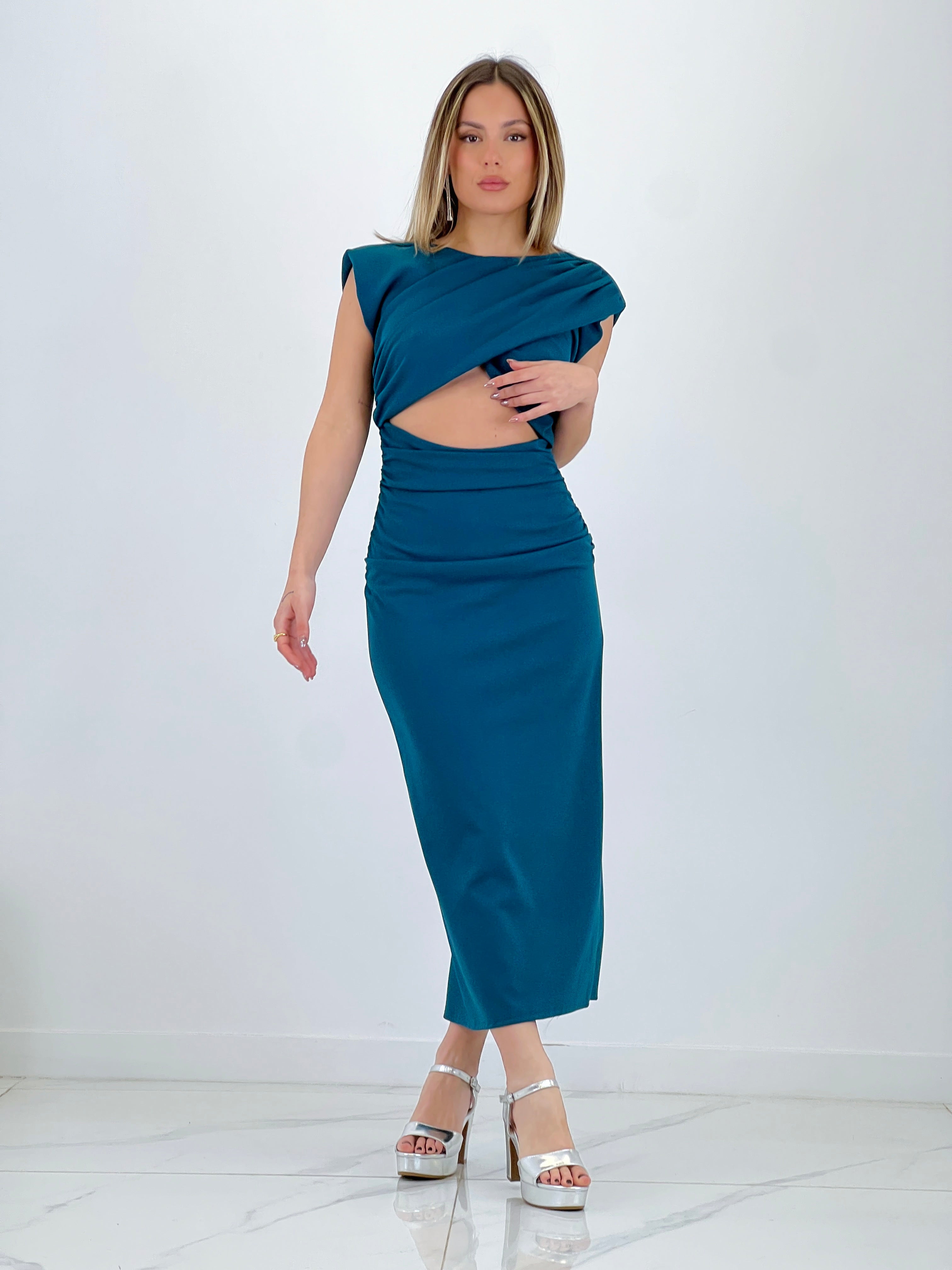 Vestido cut out midi Mirta