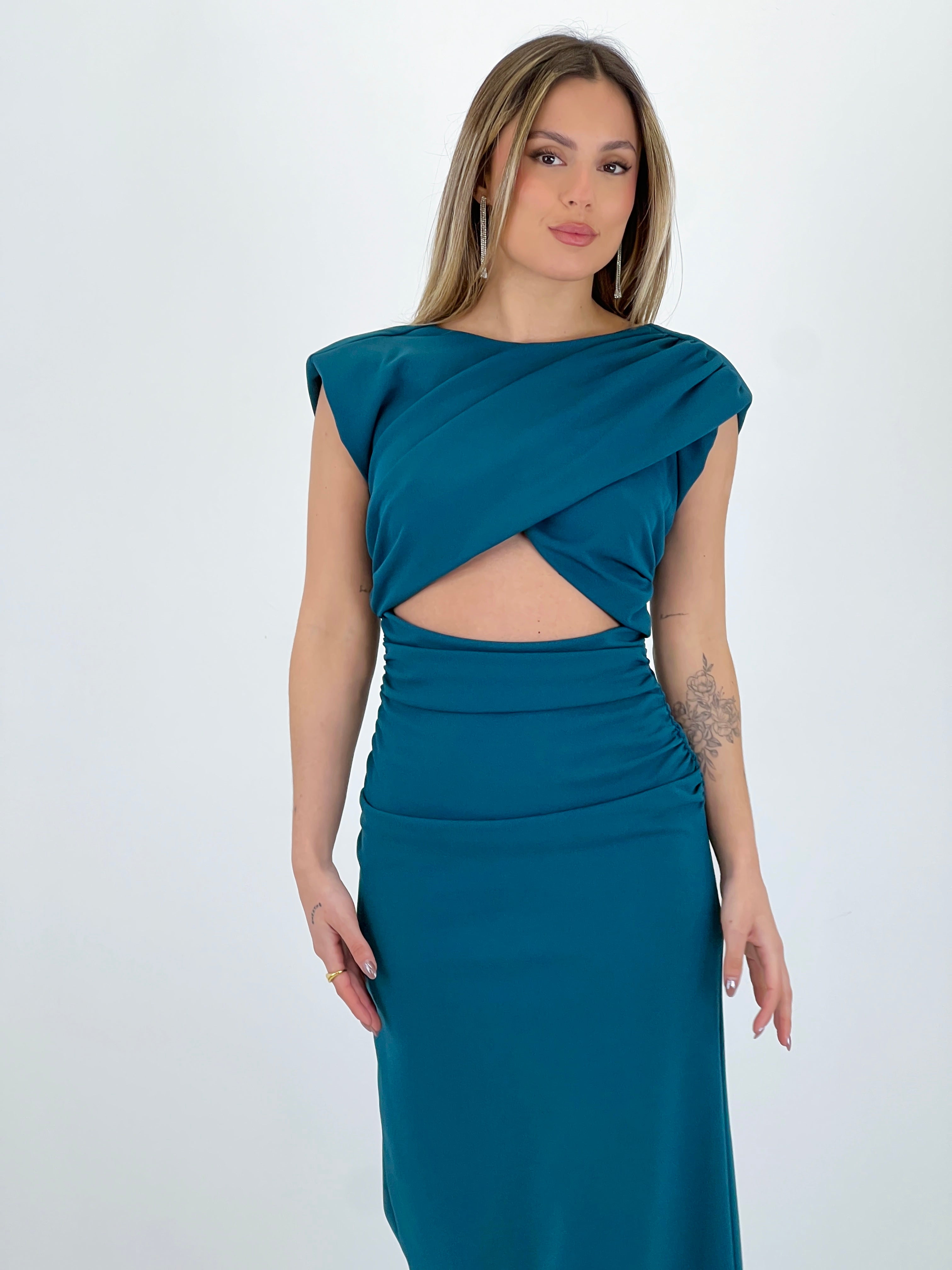 Vestido cut out midi Mirta