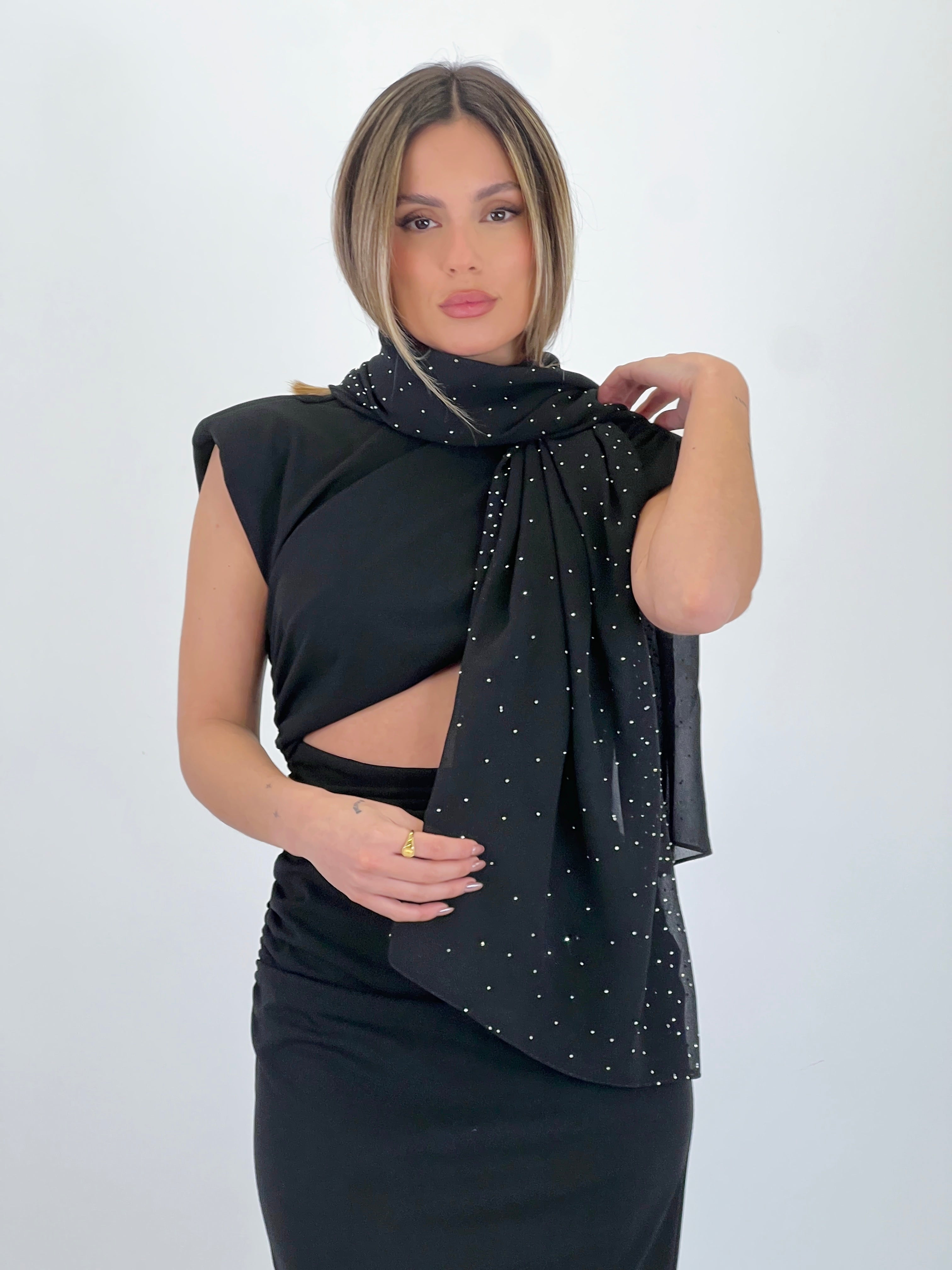 Vestido cut out midi Mirta