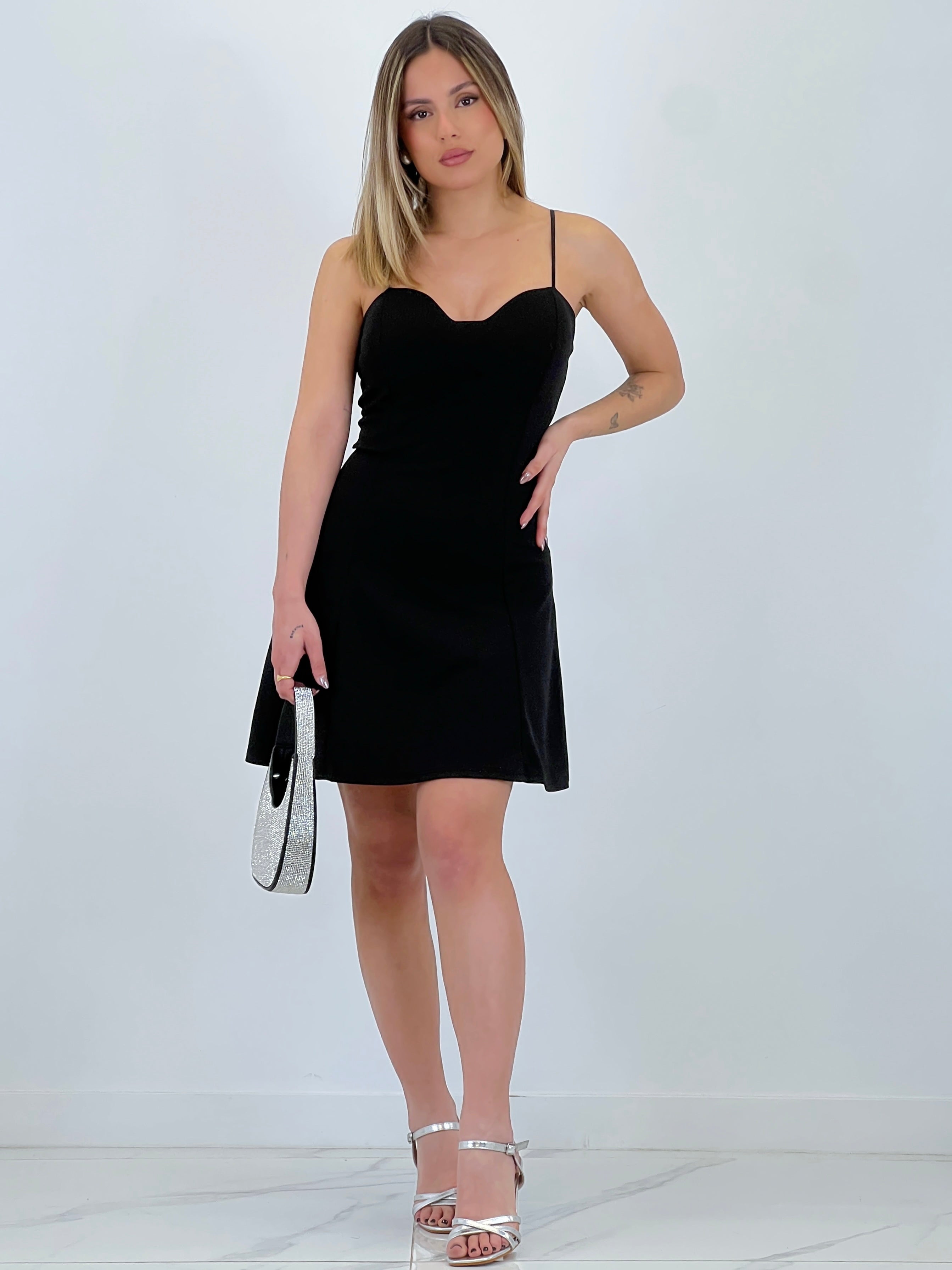 Vestido crepé corto evasé - Zebra&Maduixa®