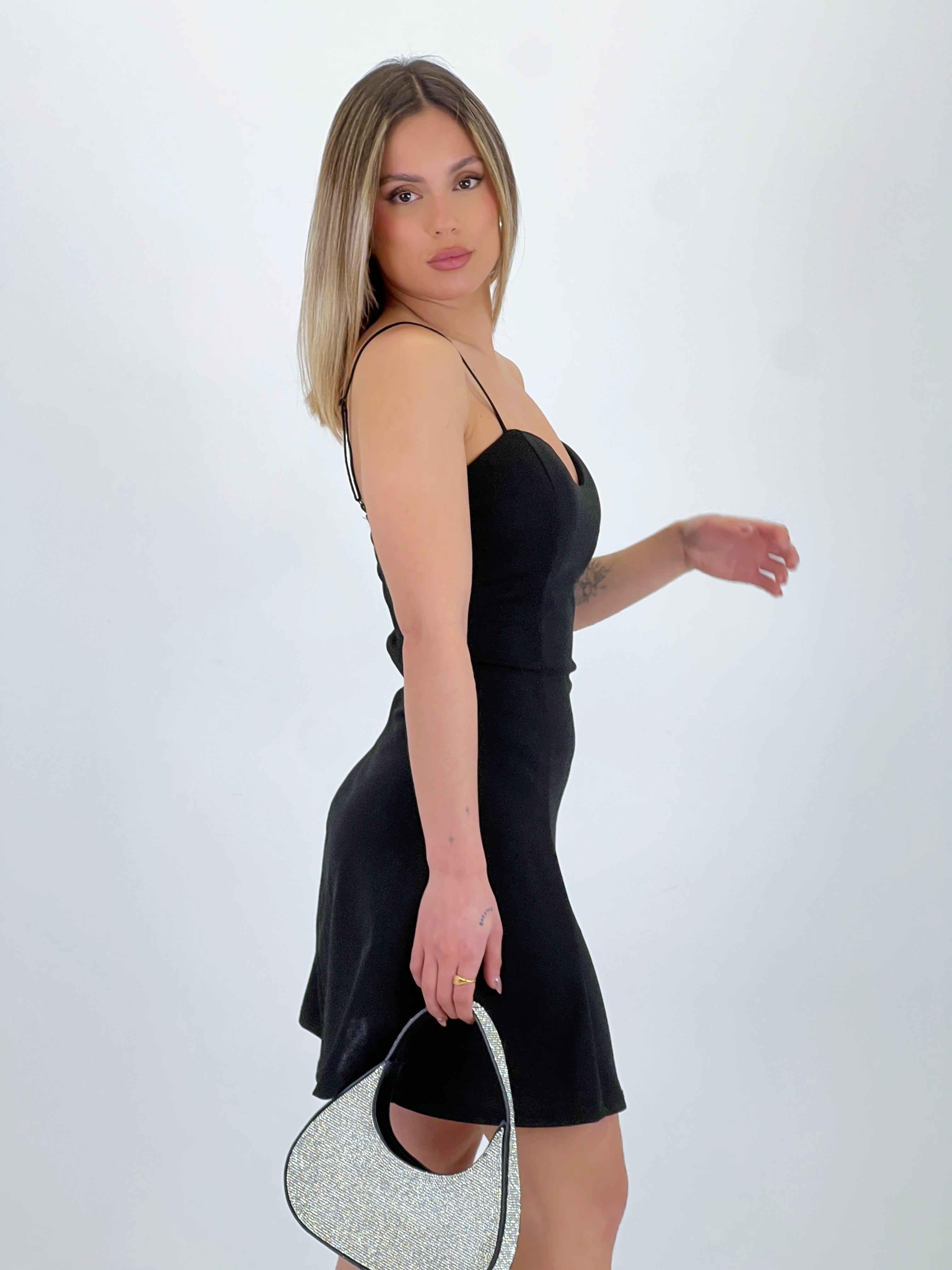 Vestido crepé corto evasé - Zebra&Maduixa®