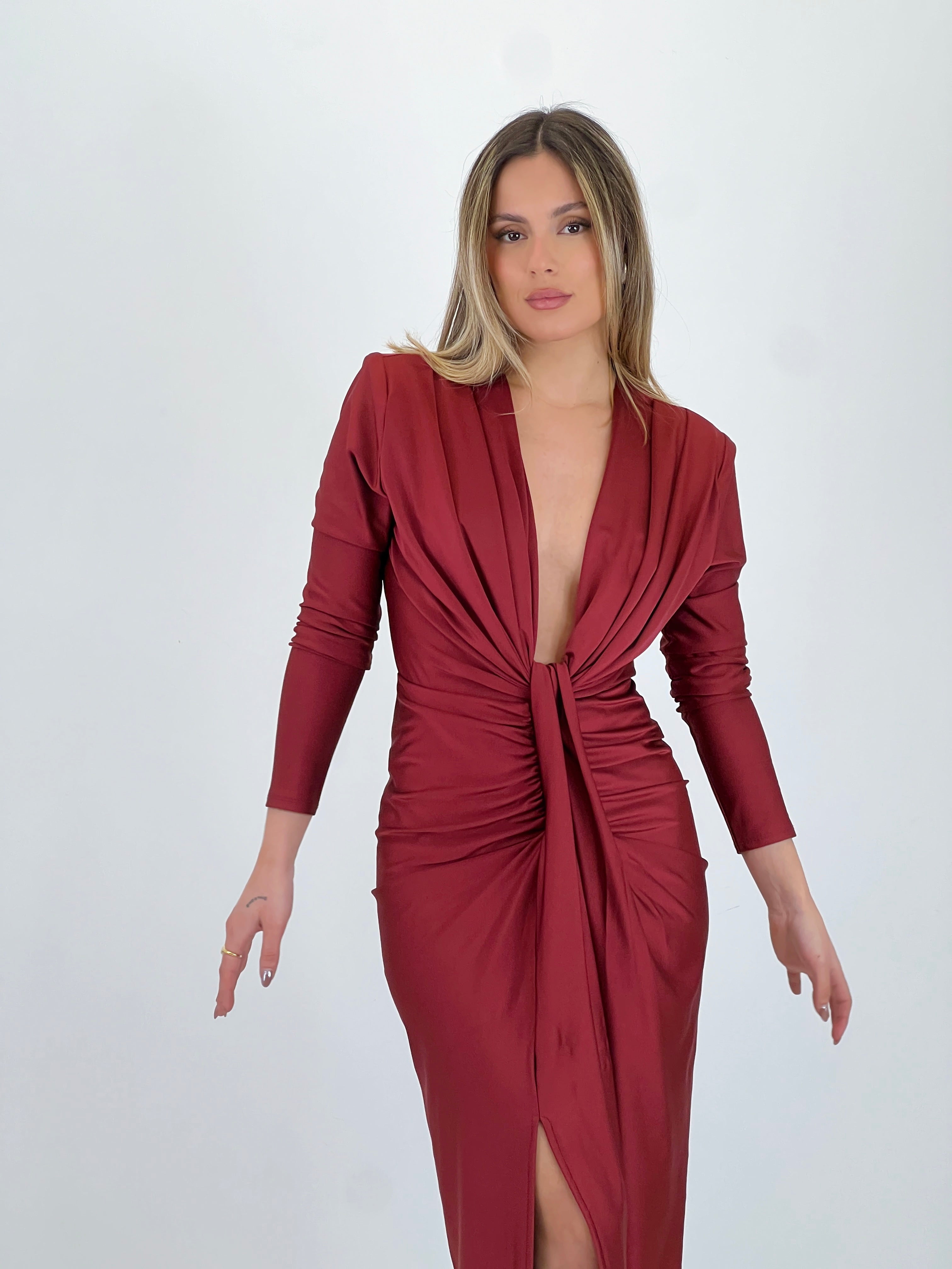 Vestido nudo manga larga Antonella - Zebra&Maduixa®