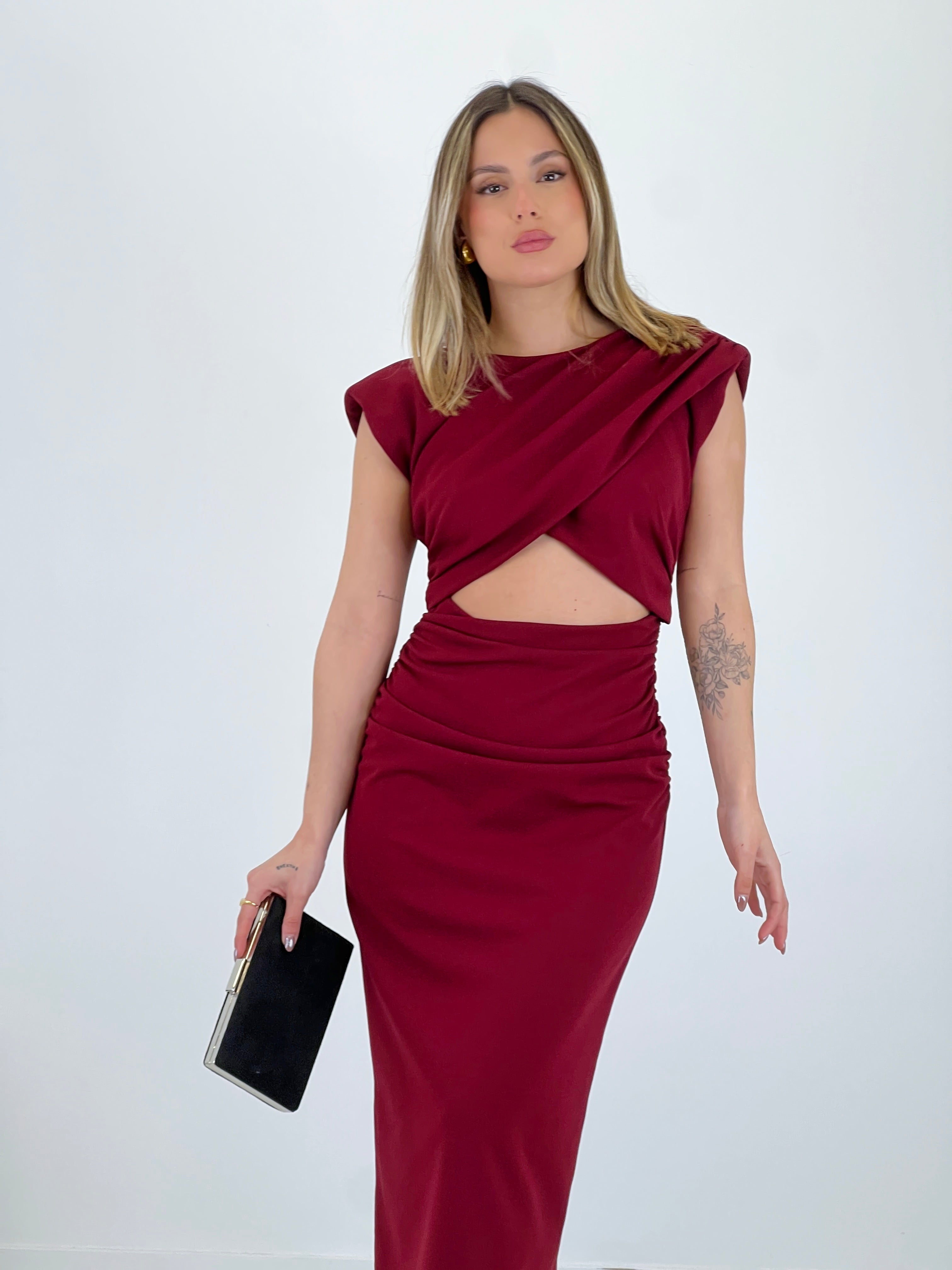 Vestido cut out midi Mirta