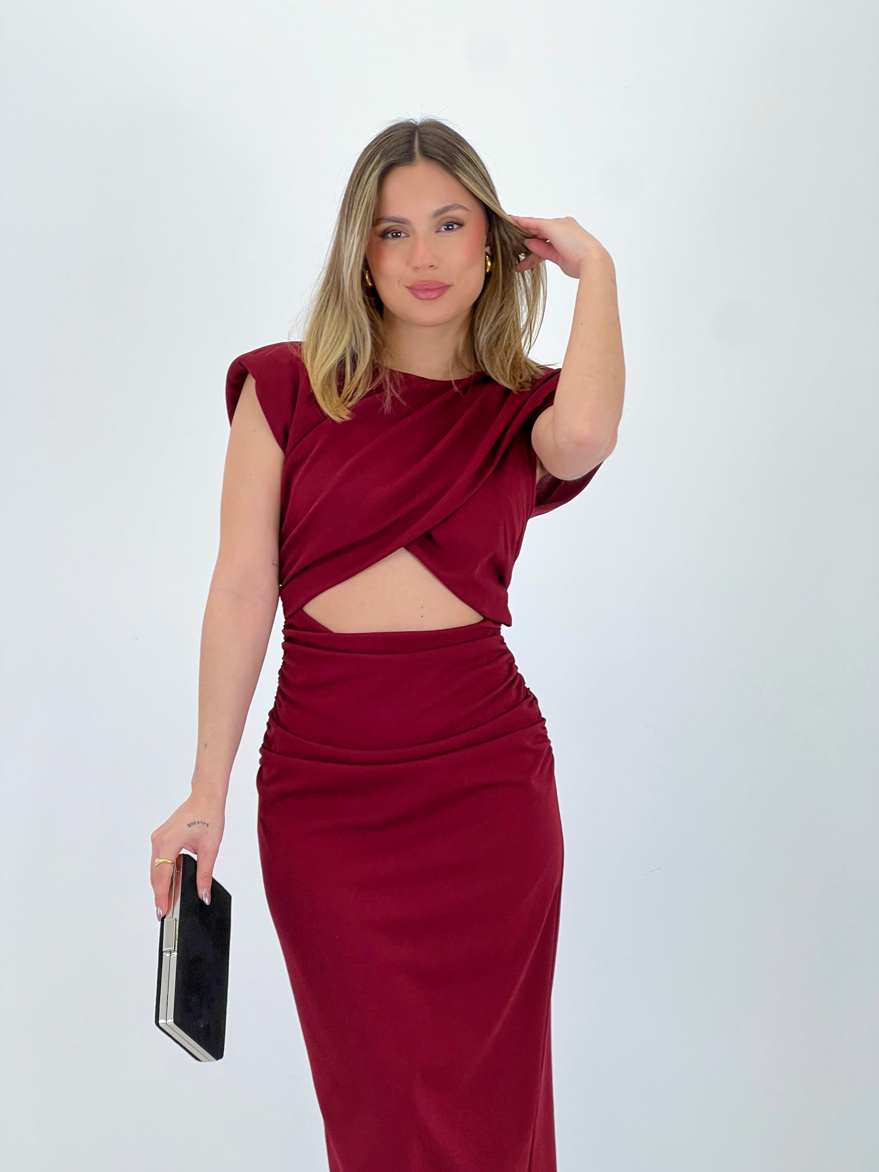 Vestido cut out midi Mirta