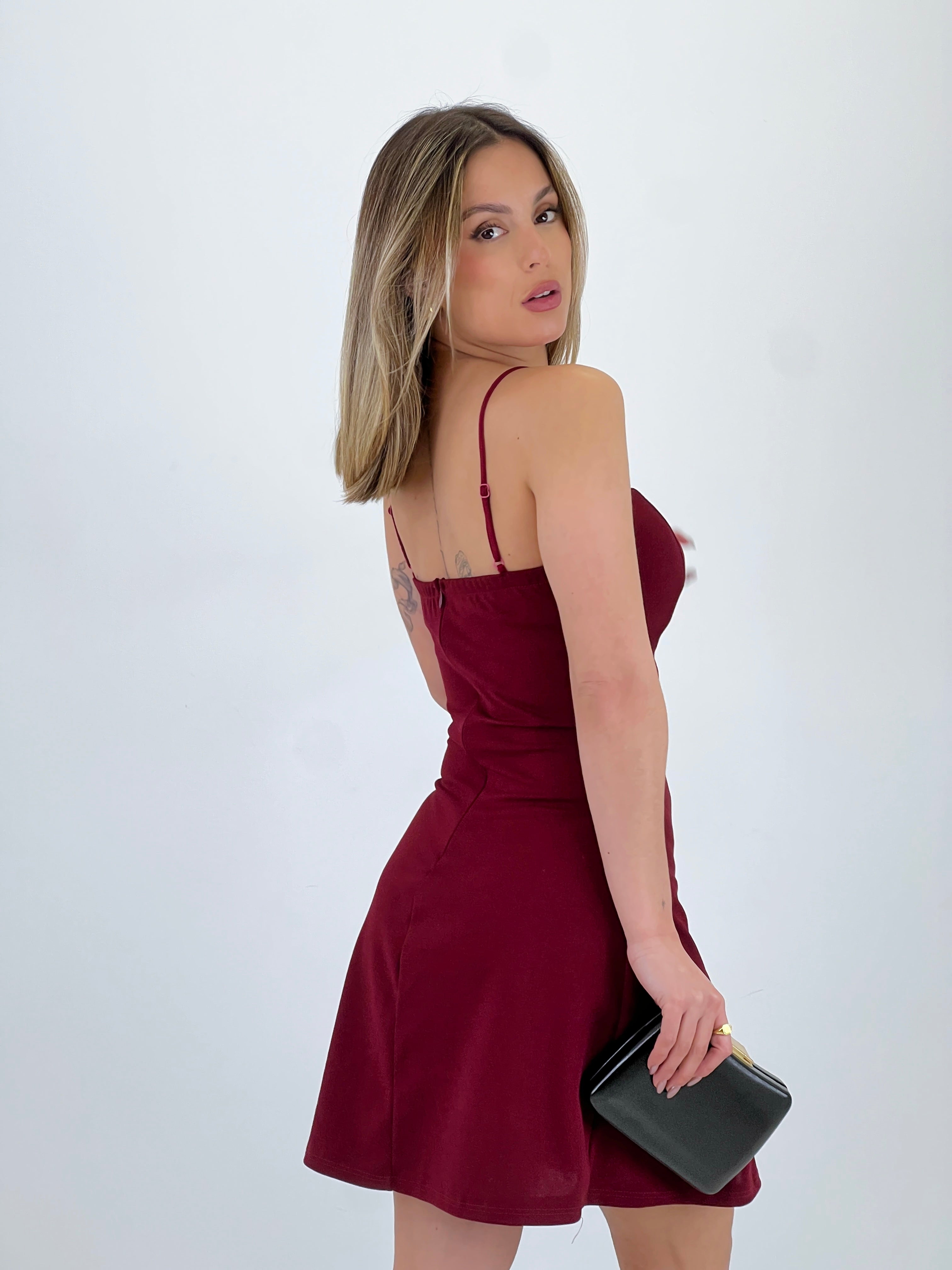 Vestido crepé corto evasé - Zebra&Maduixa®
