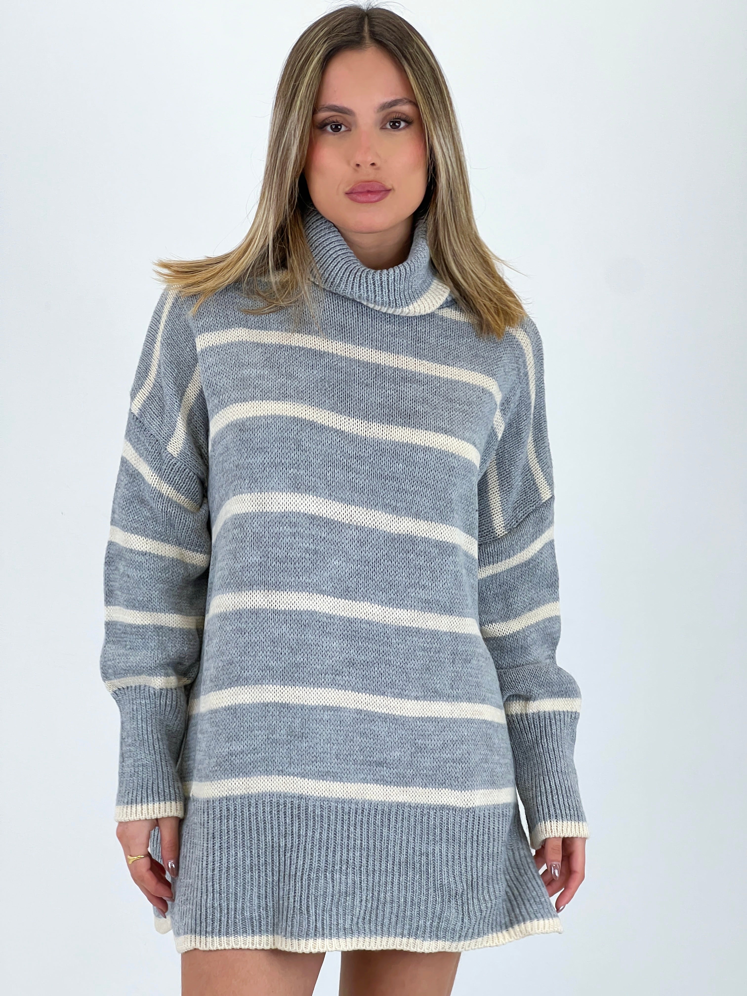 Jersey básico rayas cuello subido - Zebra&Maduixa®