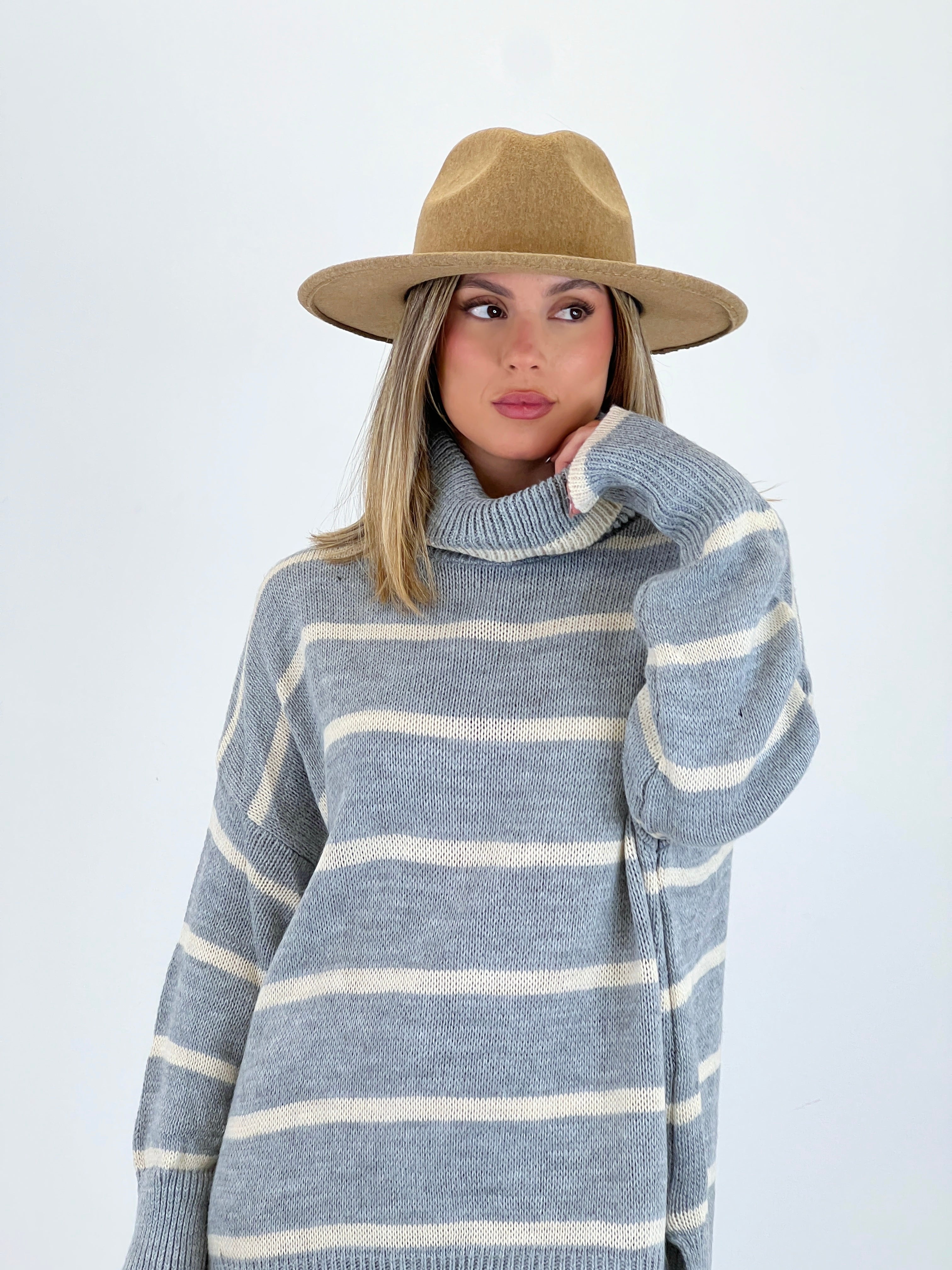 Jersey básico rayas cuello subido - Zebra&Maduixa®