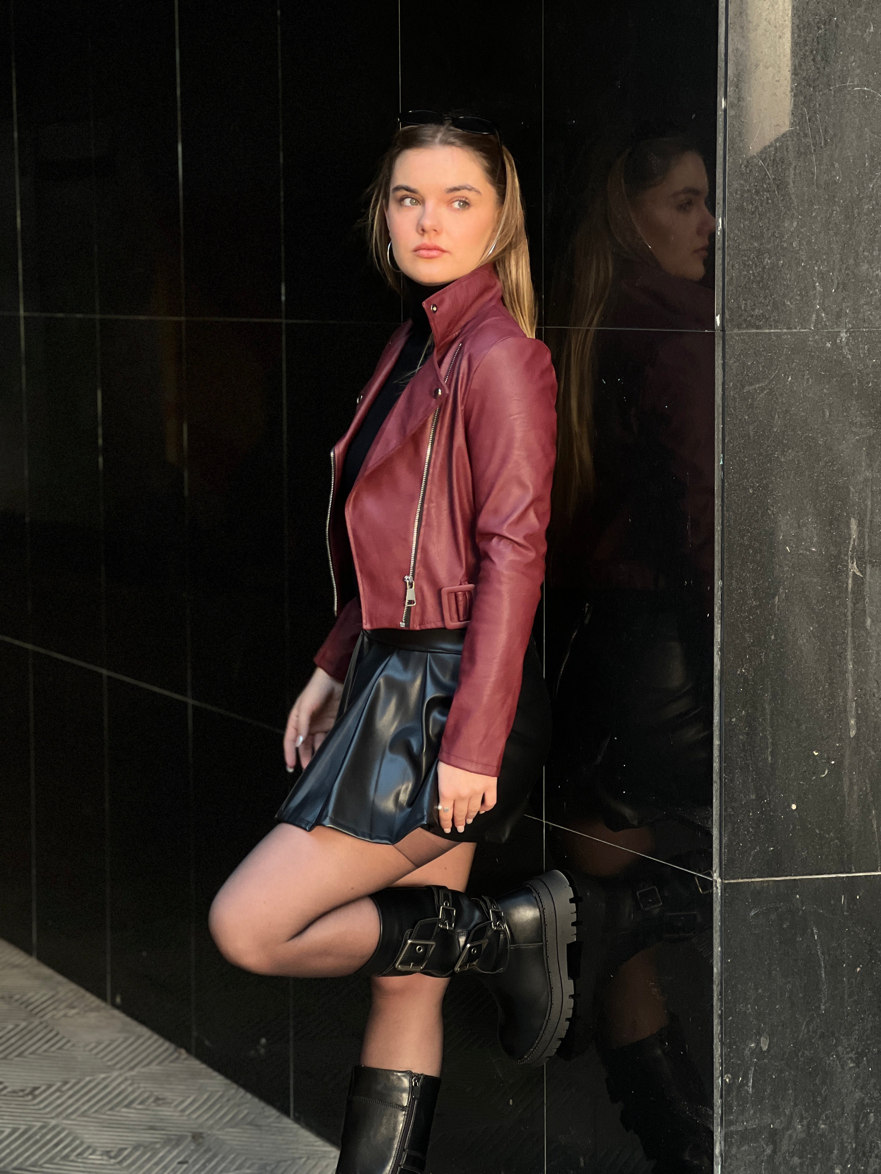 Falda plisada efecto piel - Zebra&Maduixa®