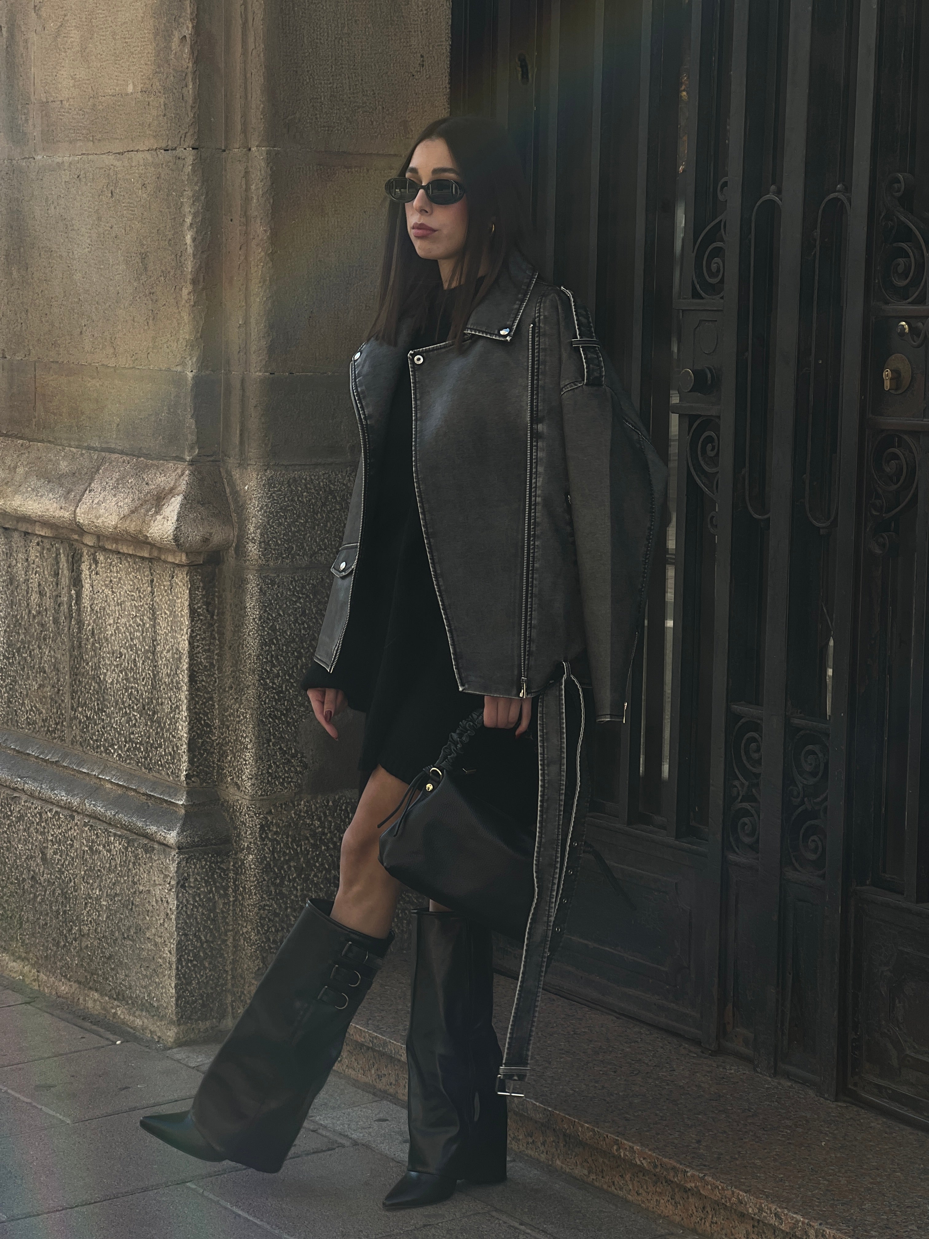 Cazadora biker oversize - Zebra&Maduixa®