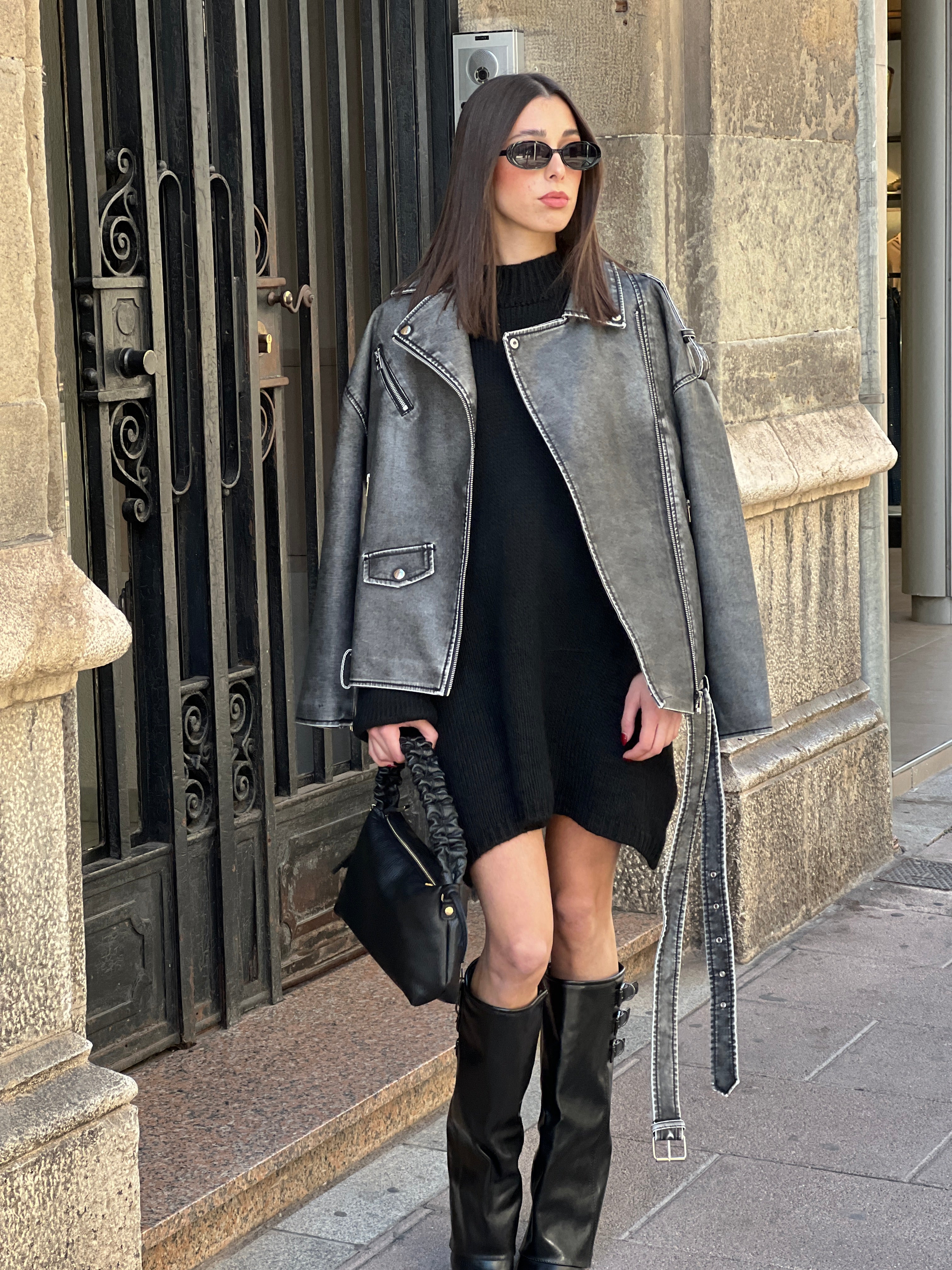 Cazadora biker oversize - Zebra&Maduixa®