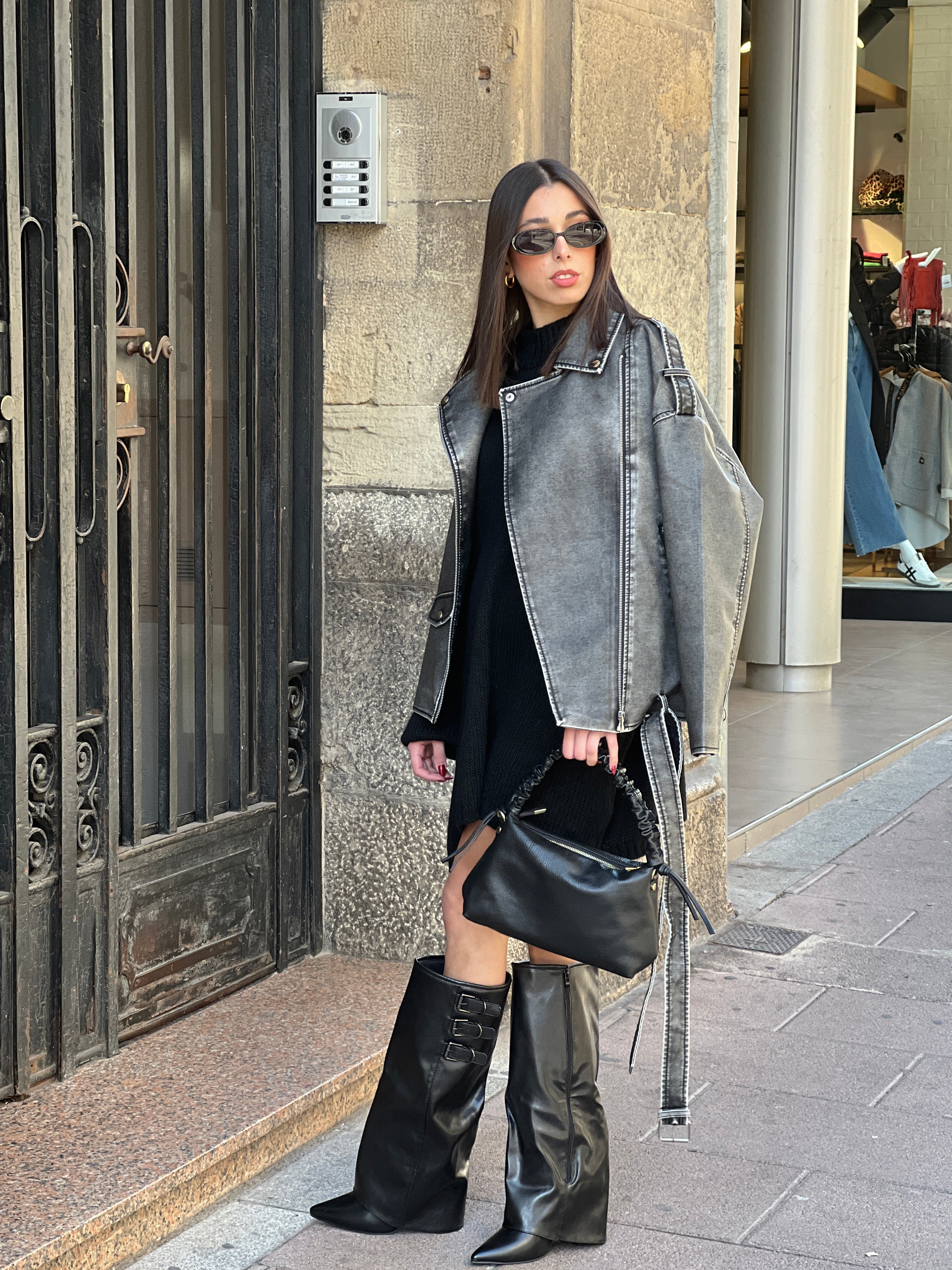 Cazadora biker oversize - Zebra&Maduixa®