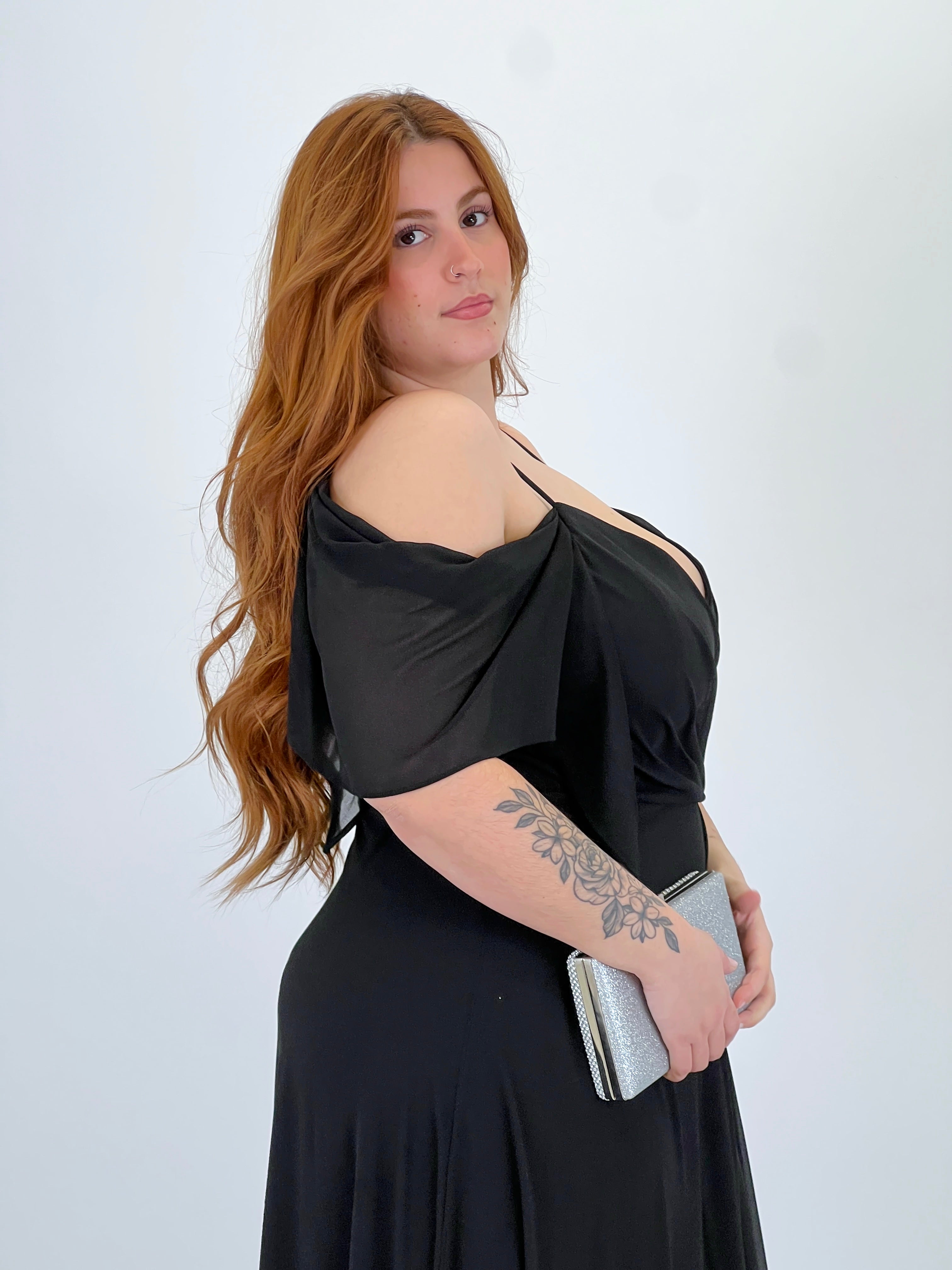 Vestido manga caída Elia