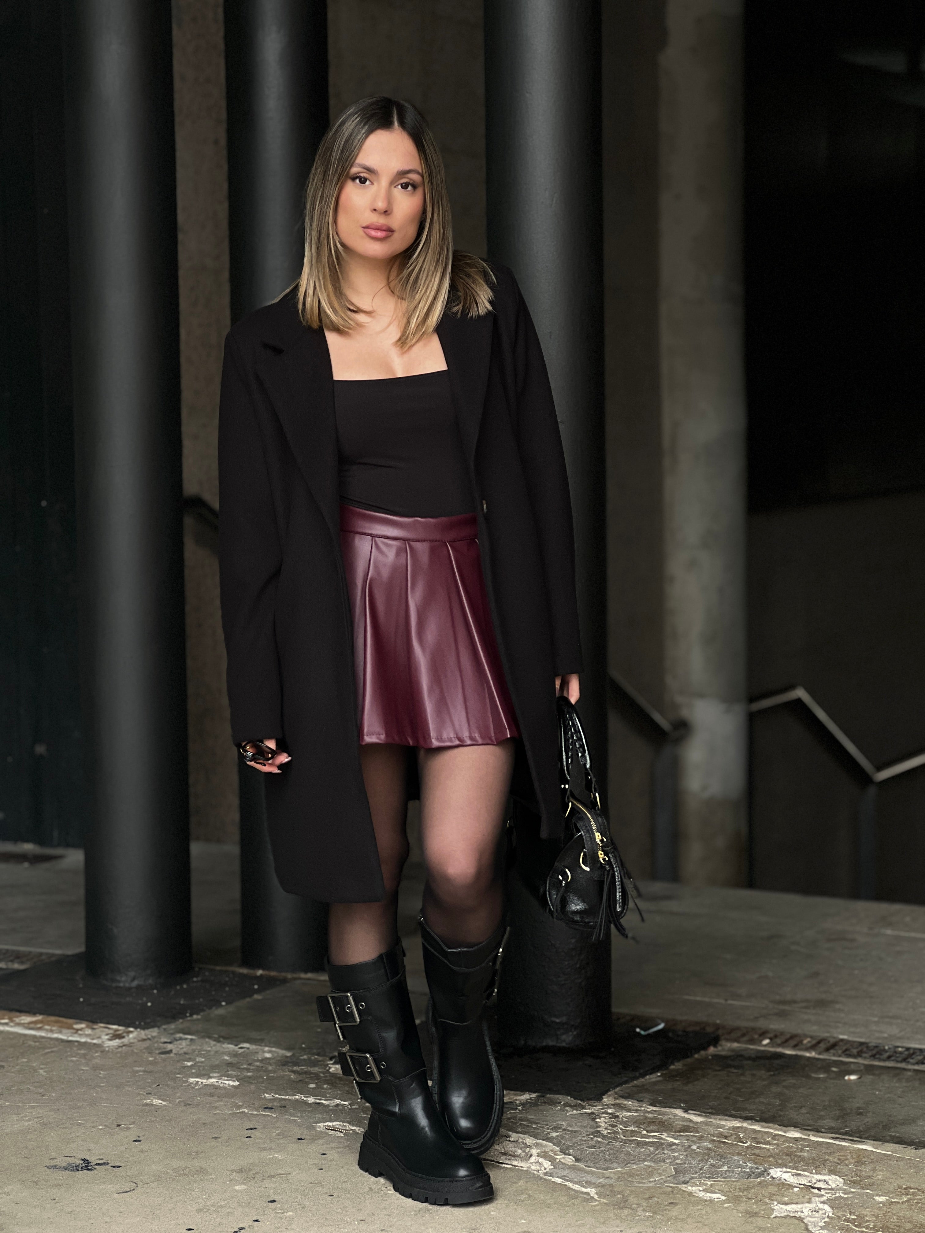 Falda short polipiel tablas - Zebra&Maduixa®