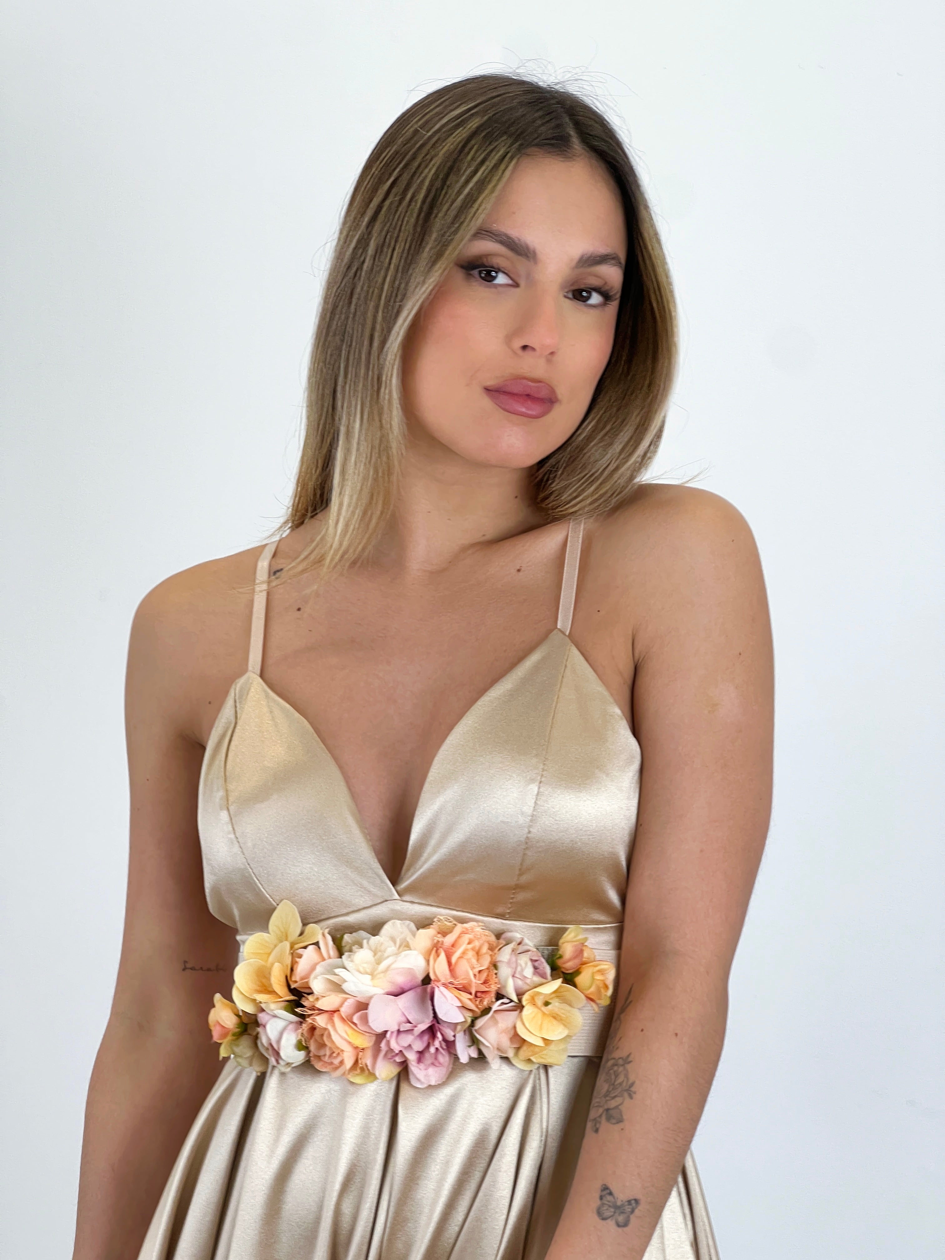 Vestido satinado Seline