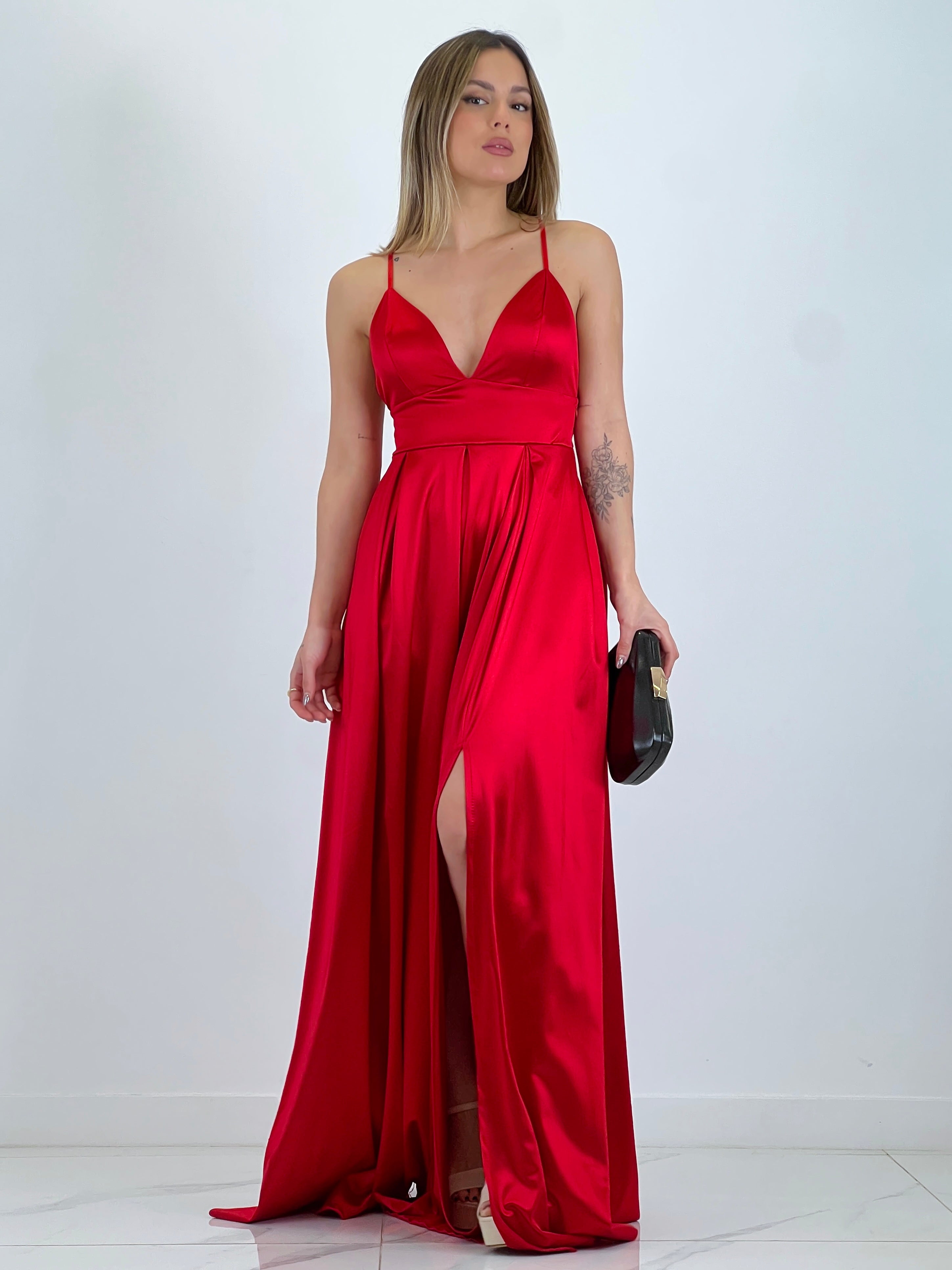 Vestido satinado Seline