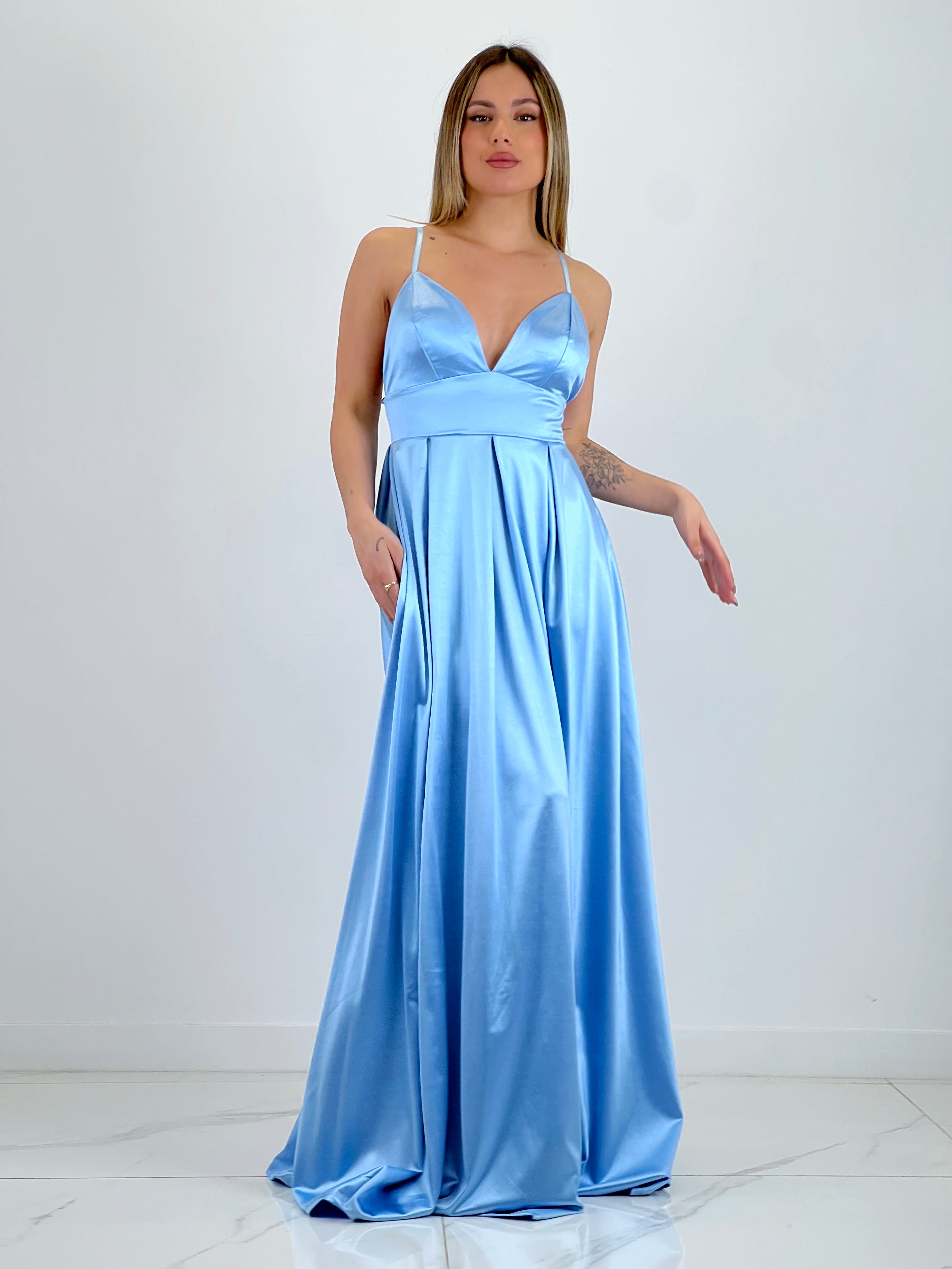 Vestido satinado Seline