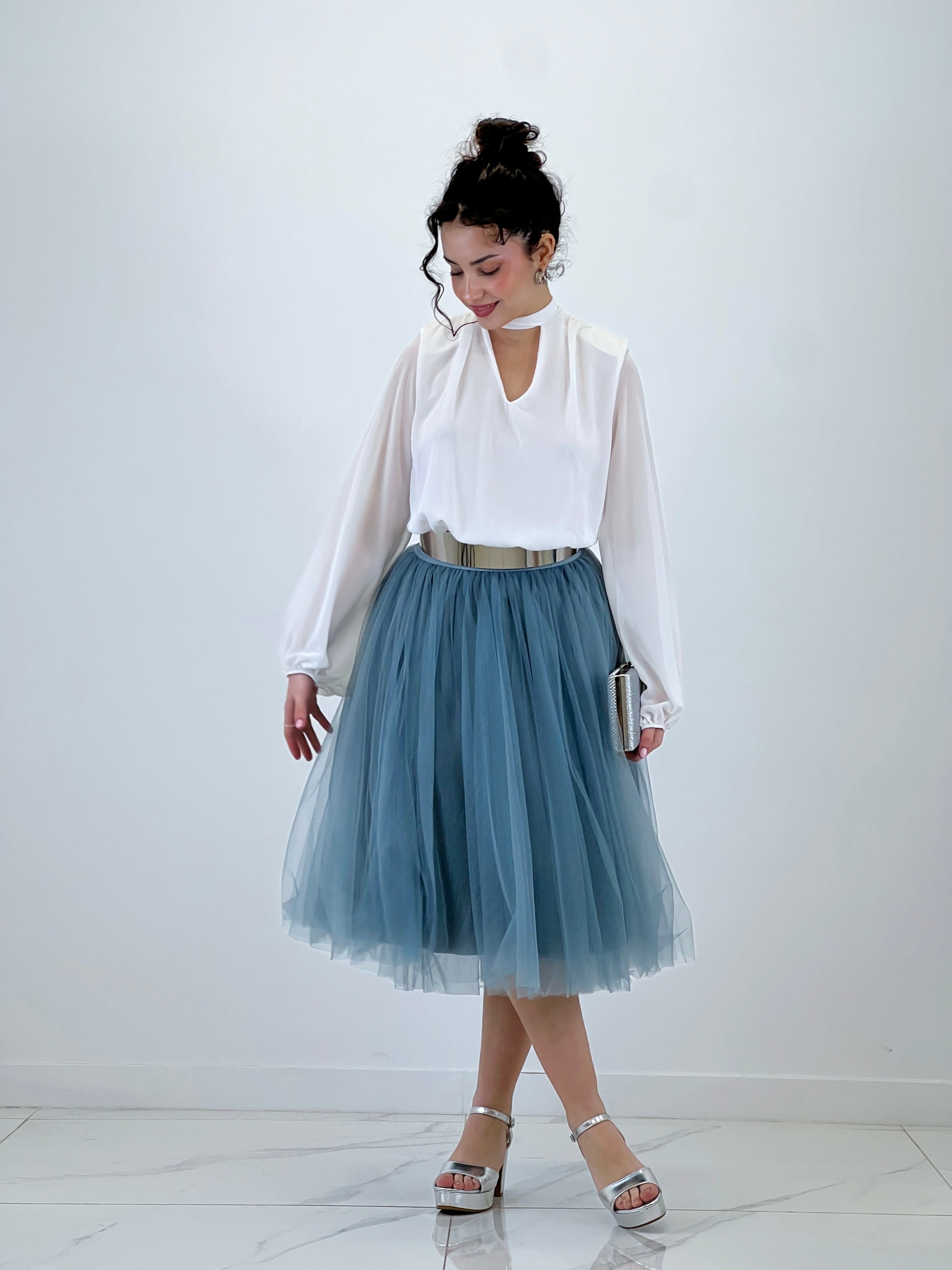 Body gasa escote chocker