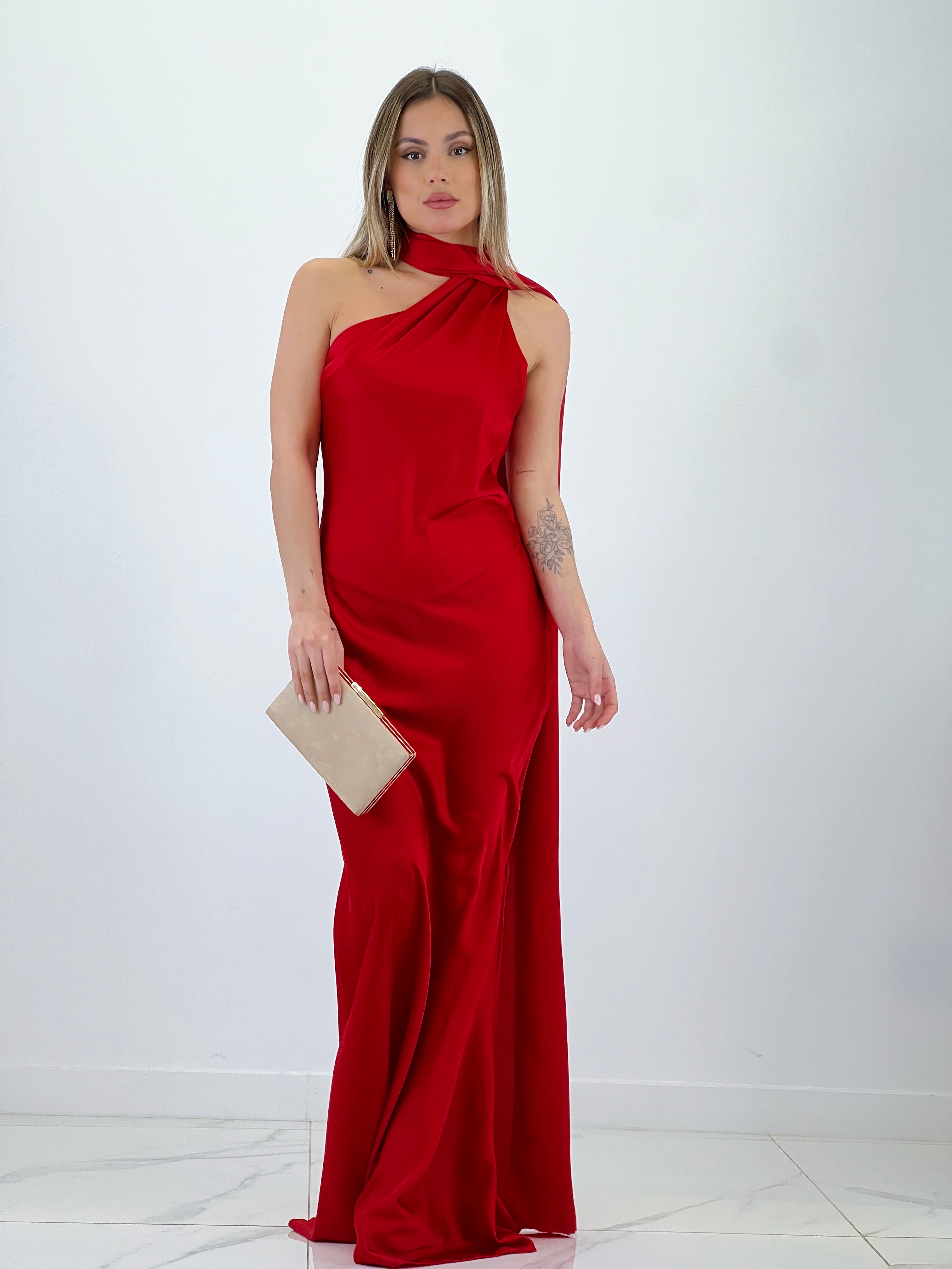 Vestido raso choker Priscila - Zebra&Maduixa®