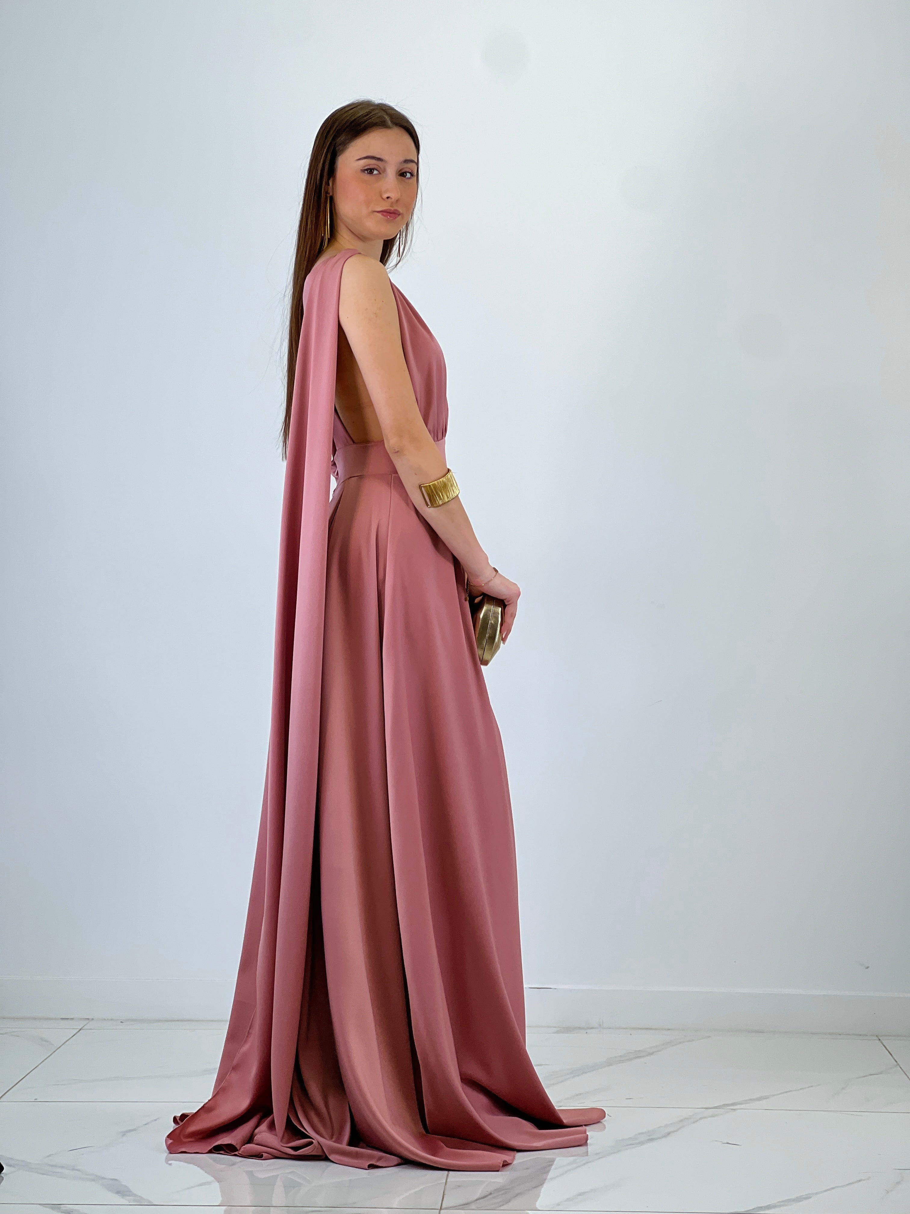 Vestido capa espalda cruzada Jena - Zebra&Maduixa®