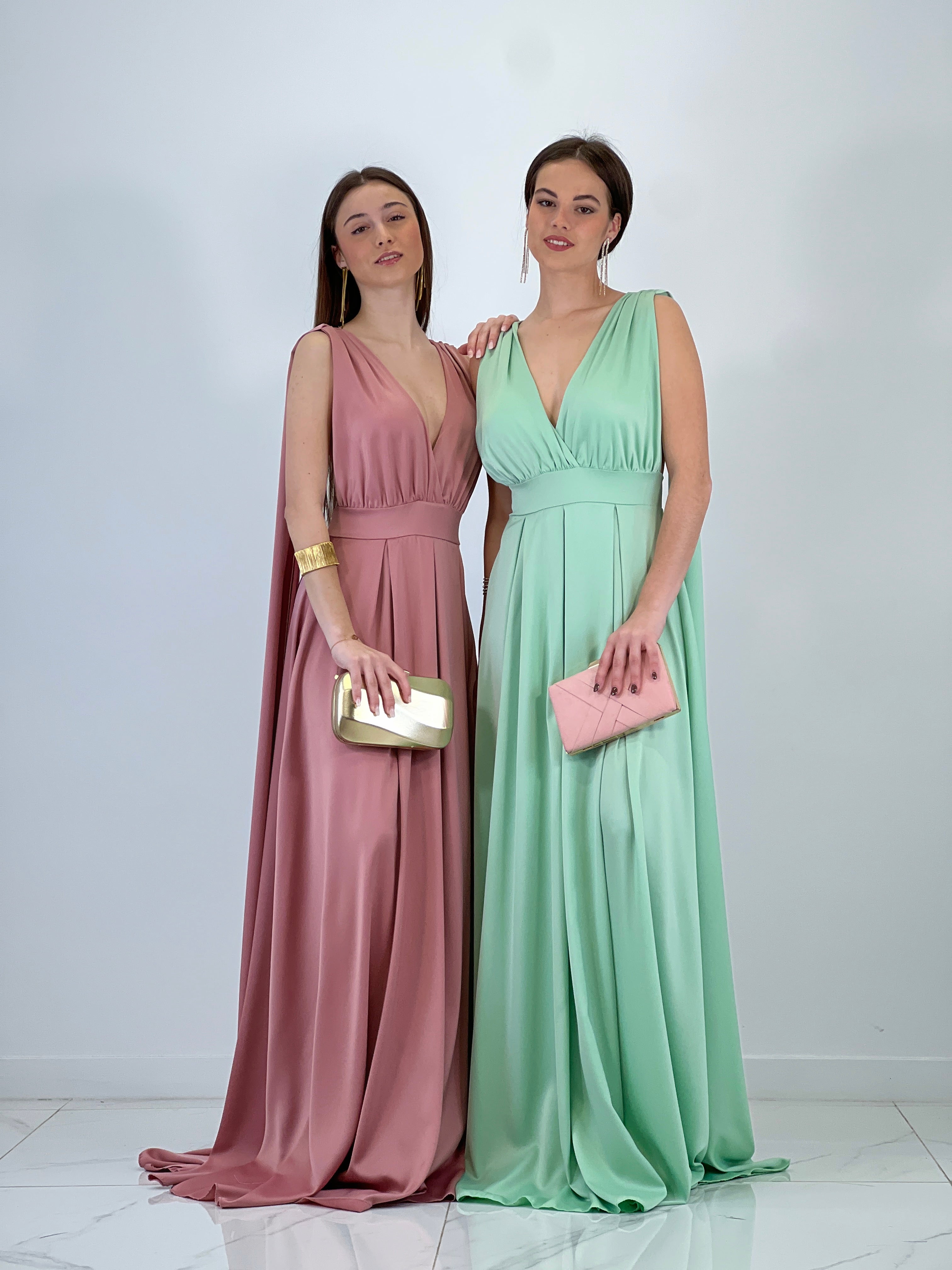 Vestido capa espalda cruzada Jena - Zebra&Maduixa®