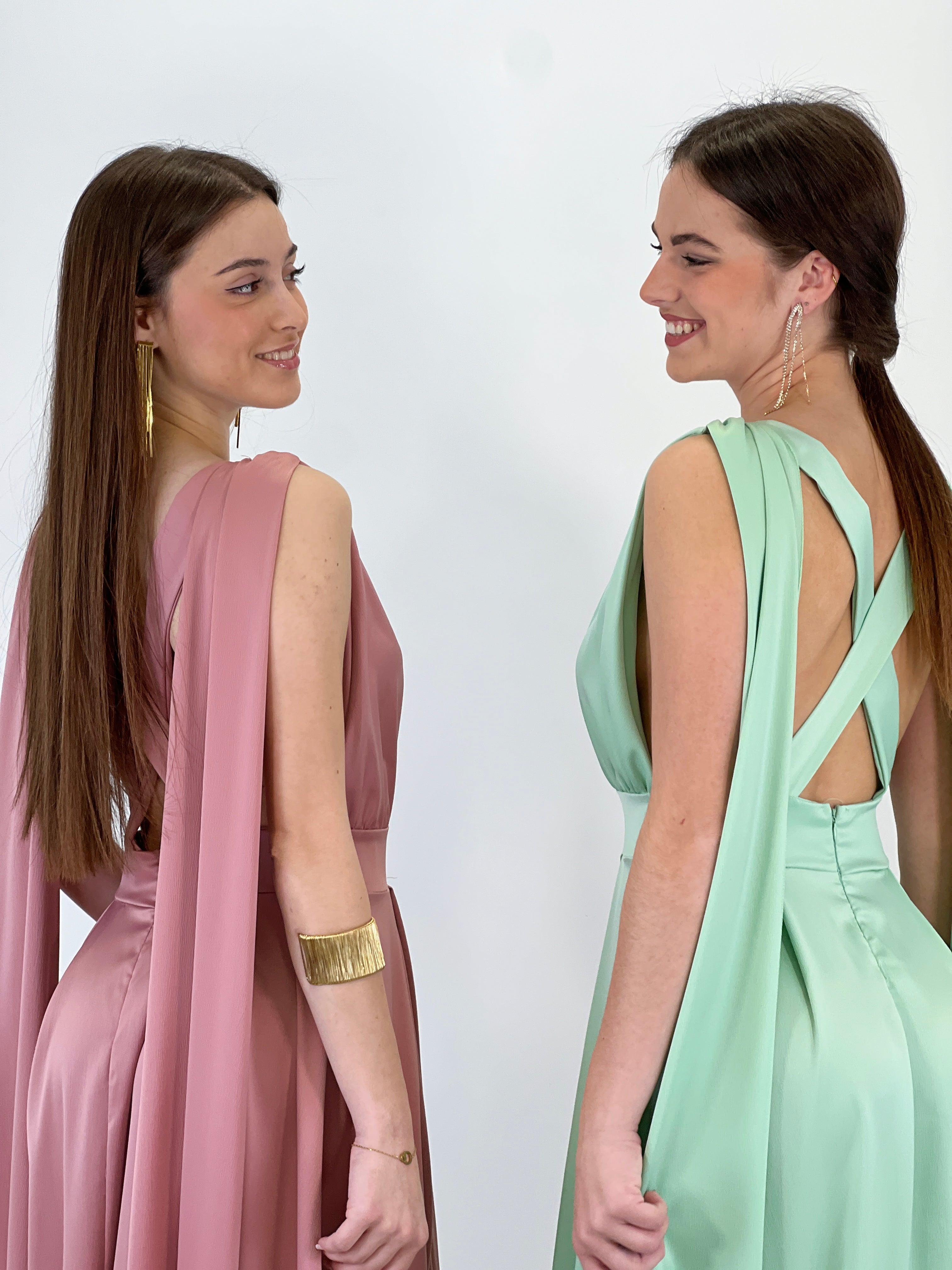 Vestido capa espalda cruzada Jena - Zebra&Maduixa®