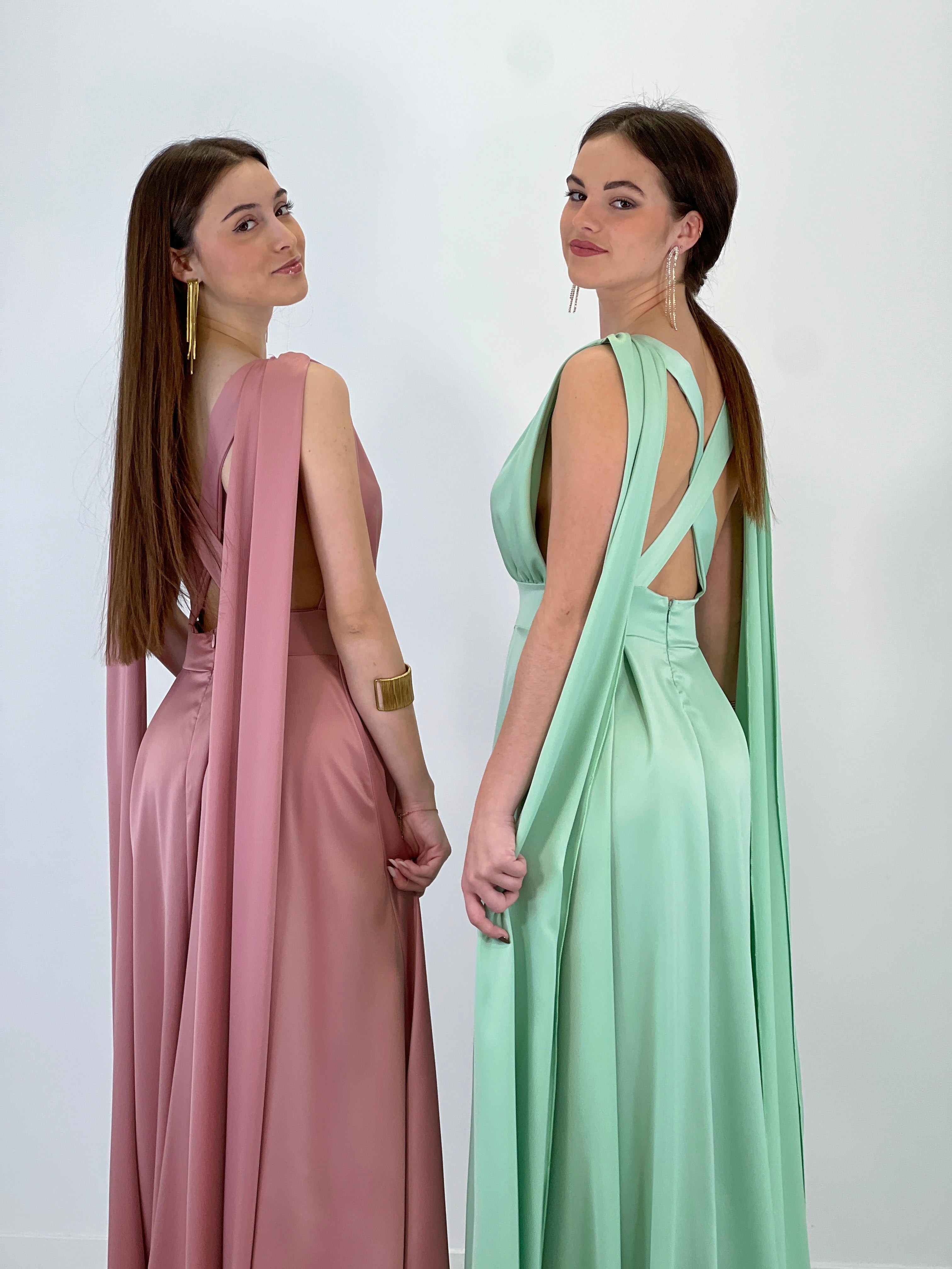 Vestido capa espalda cruzada Jena - Zebra&Maduixa®