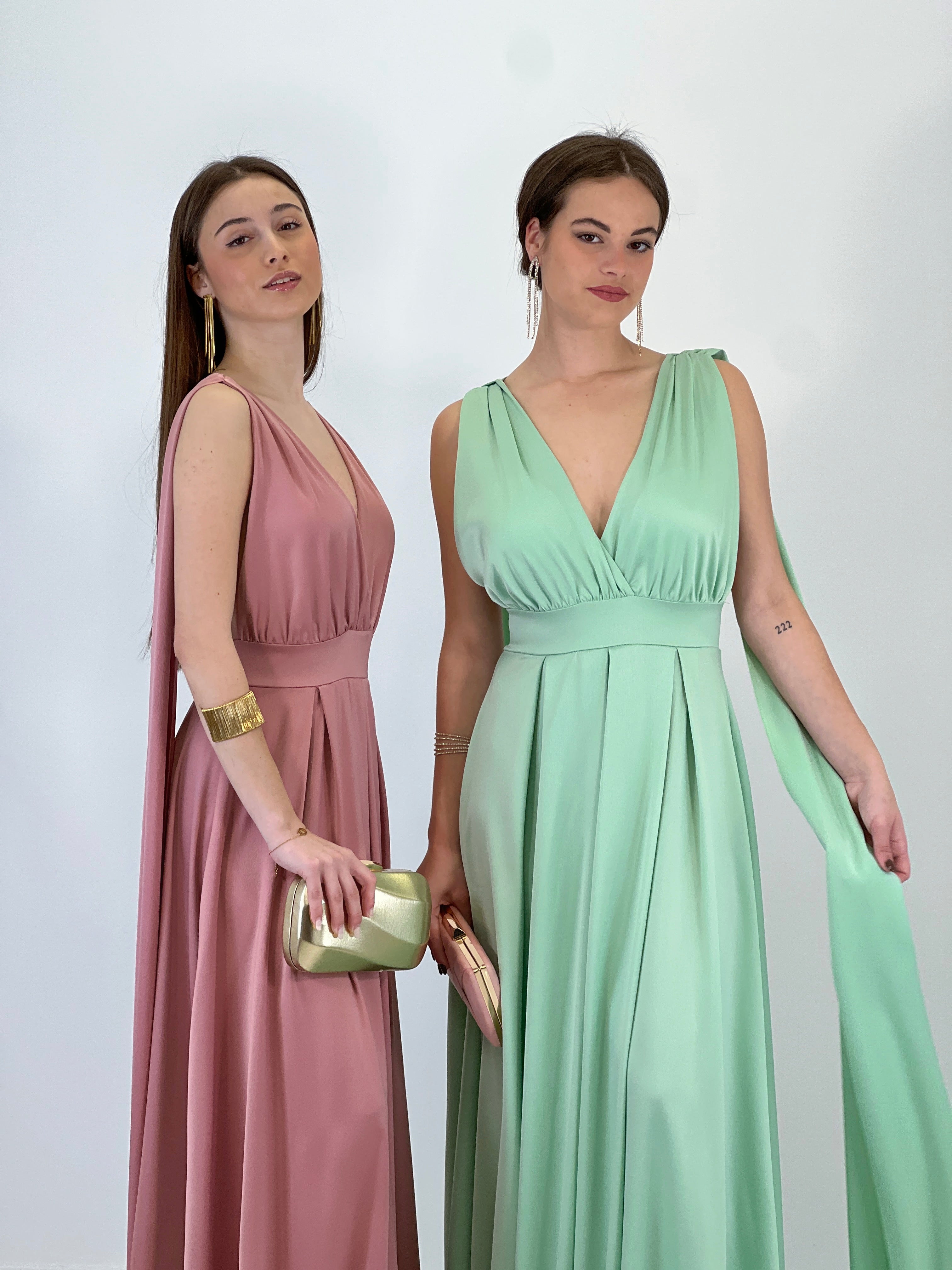 Vestido capa espalda cruzada Jena - Zebra&Maduixa®