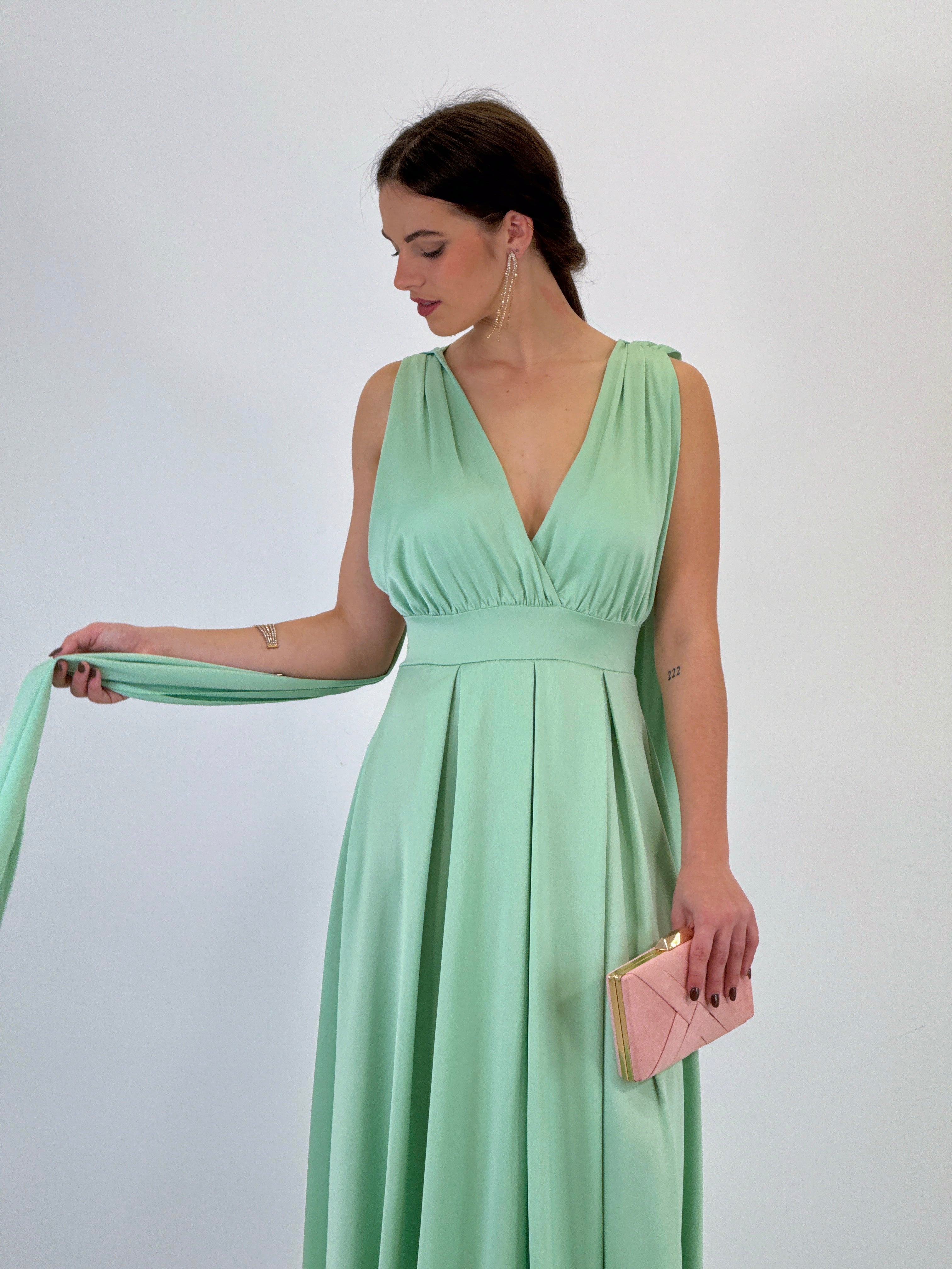 Vestido capa espalda cruzada Jena - Zebra&Maduixa®