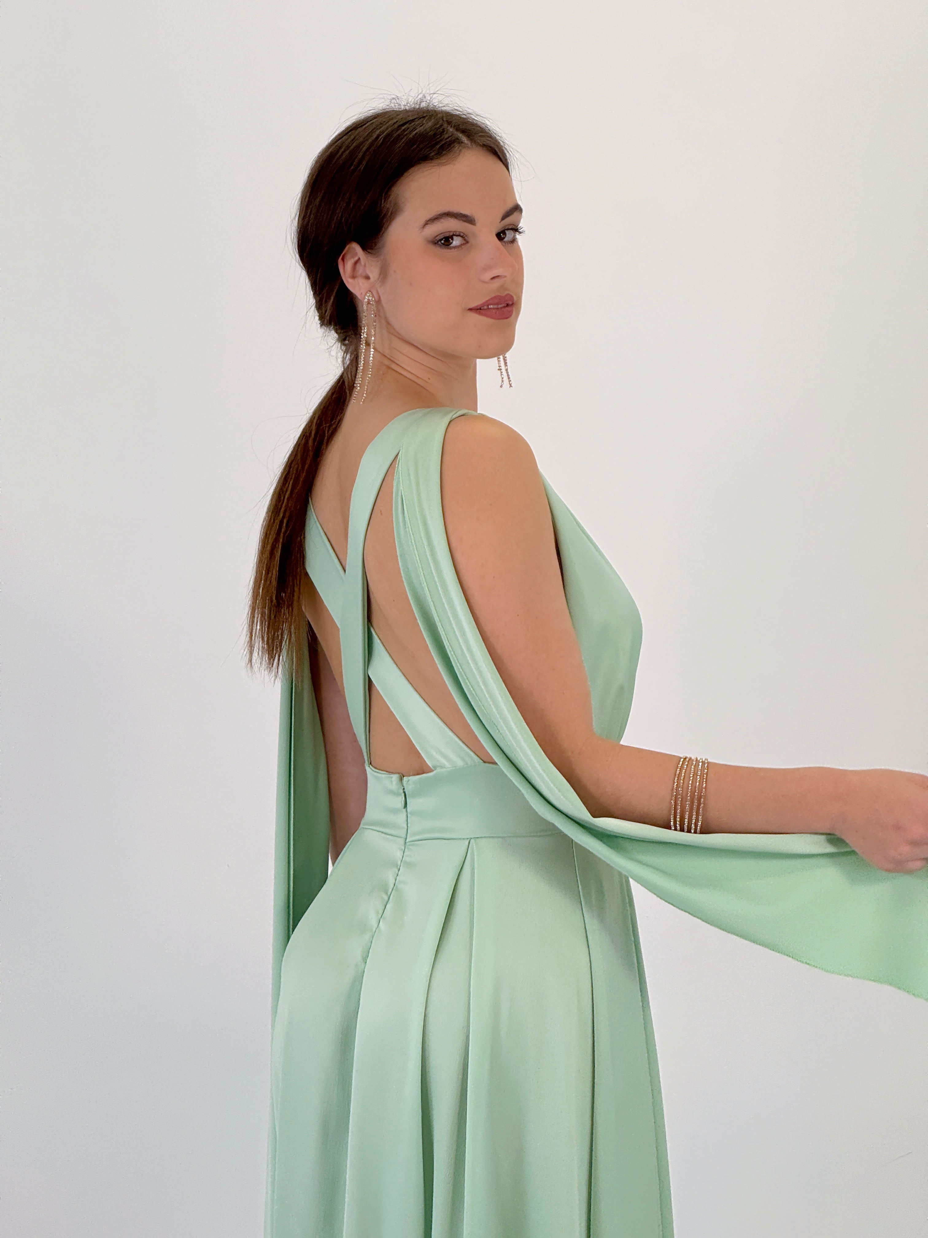 Vestido capa espalda cruzada Jena - Zebra&Maduixa®