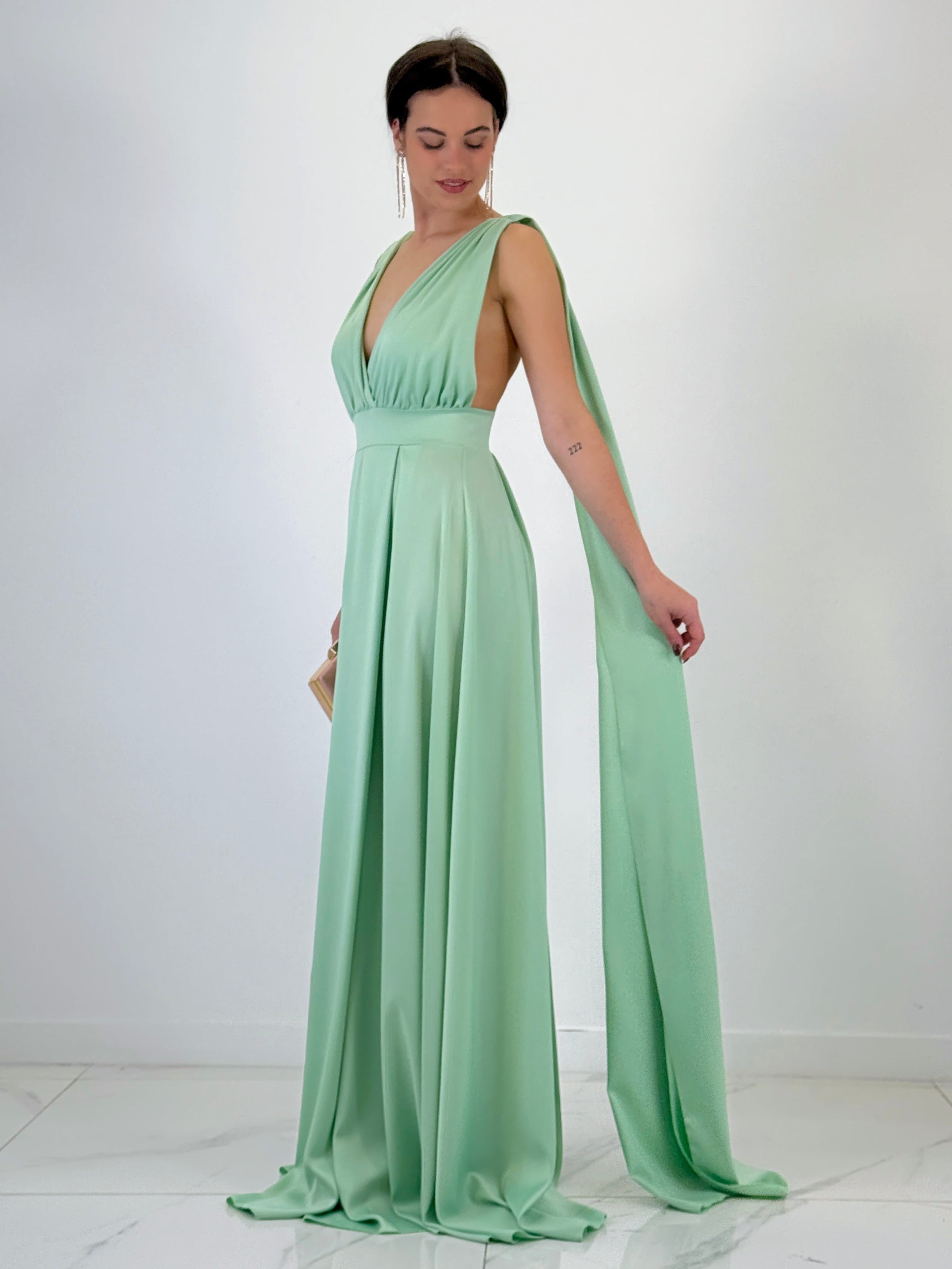 Vestido capa espalda cruzada Jena - Zebra&Maduixa®