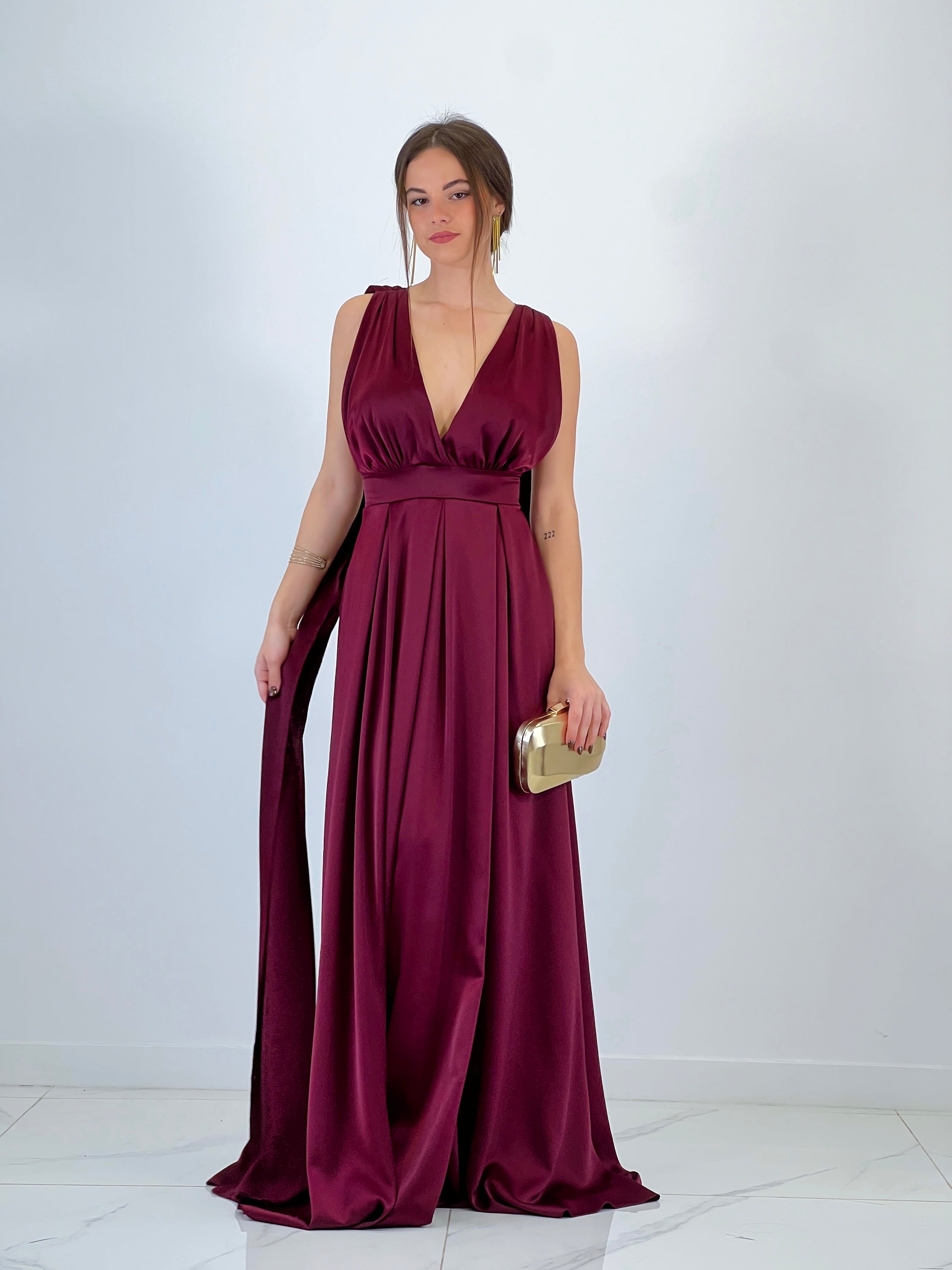 Vestido capa espalda cruzada Jena - Zebra&Maduixa®