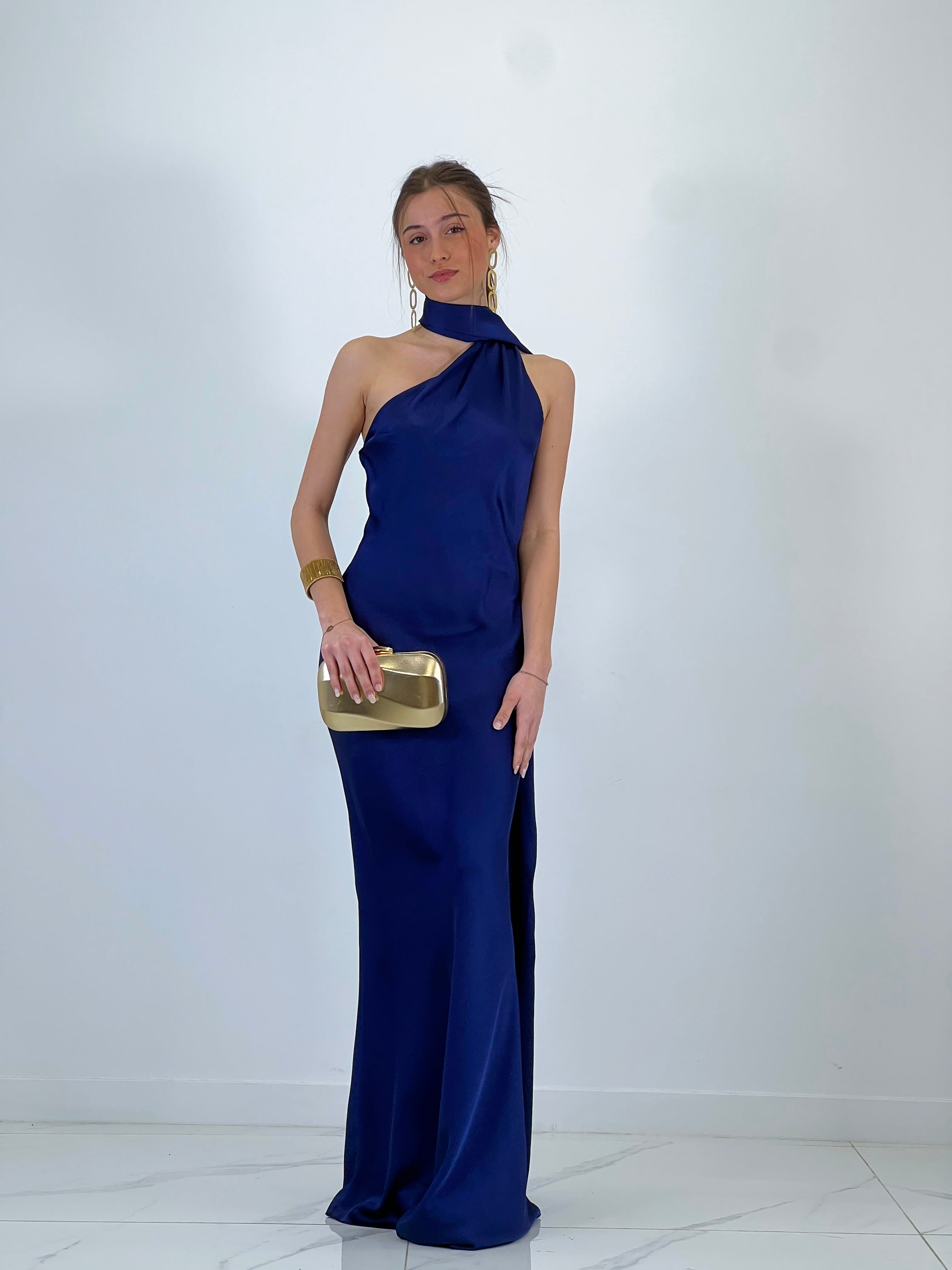 Vestido raso choker Priscila - Zebra&Maduixa®