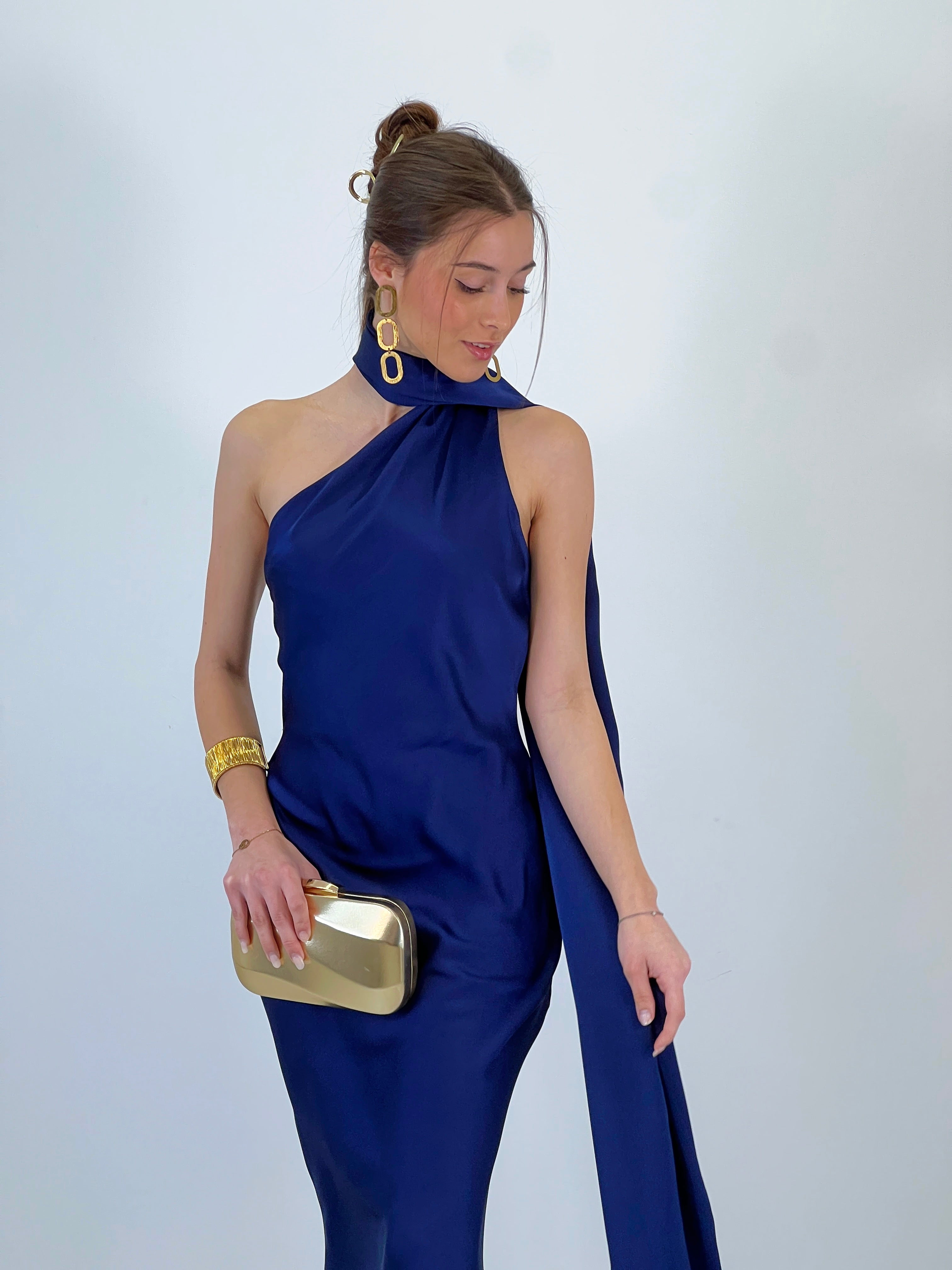 Vestido raso choker Priscila - Zebra&Maduixa®