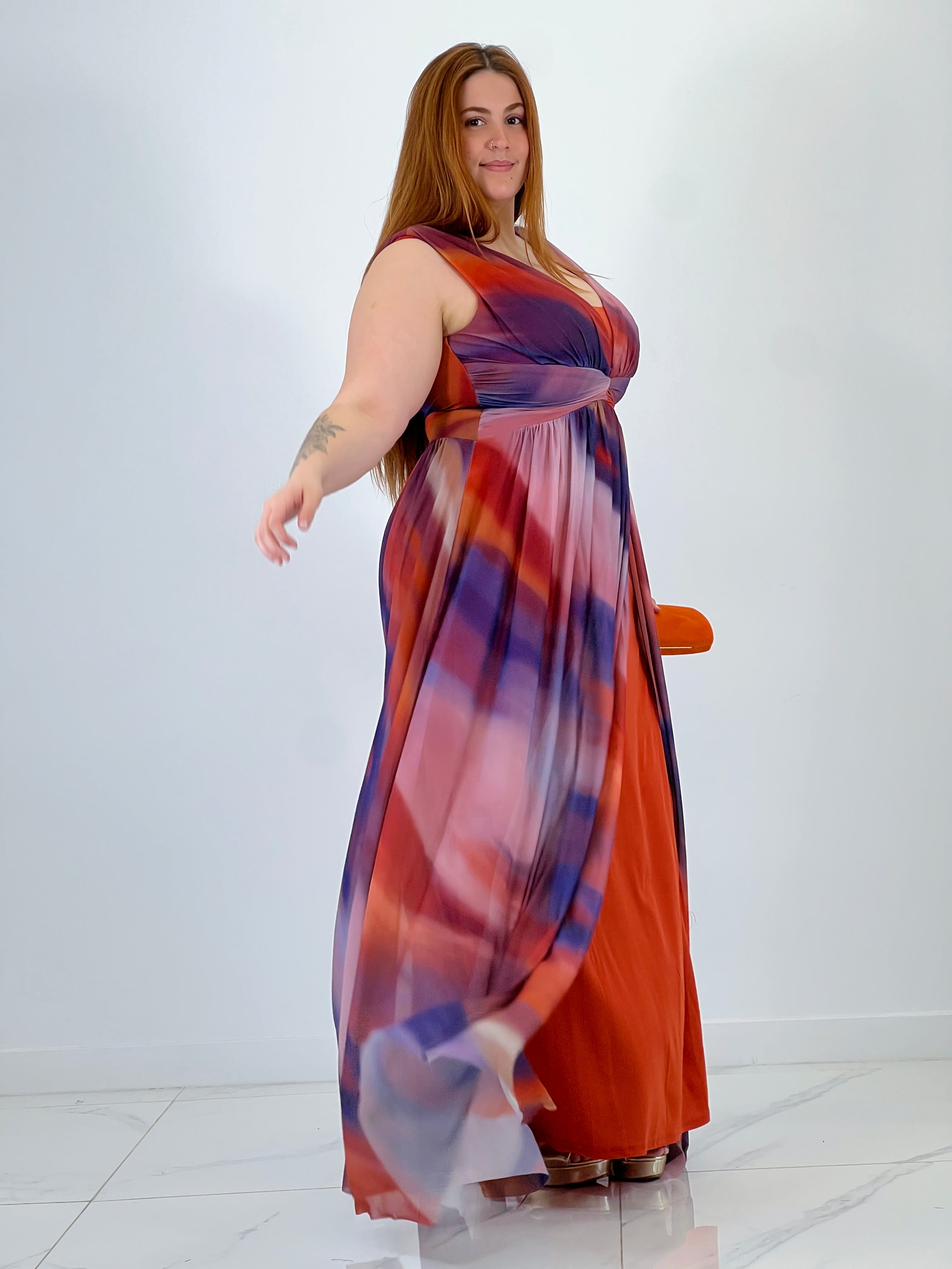 Vestido largo estampado Pristina - Zebra&Maduixa®