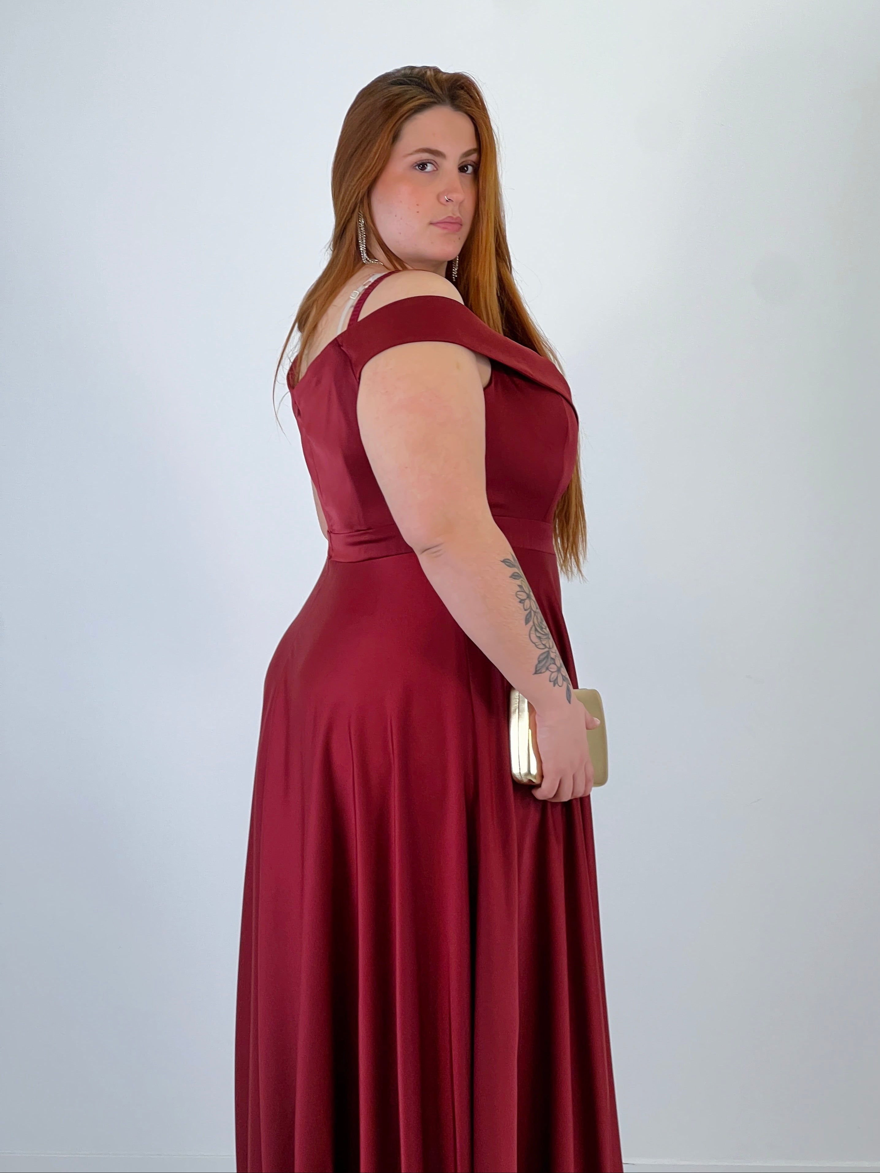 Vestido satinado Lua