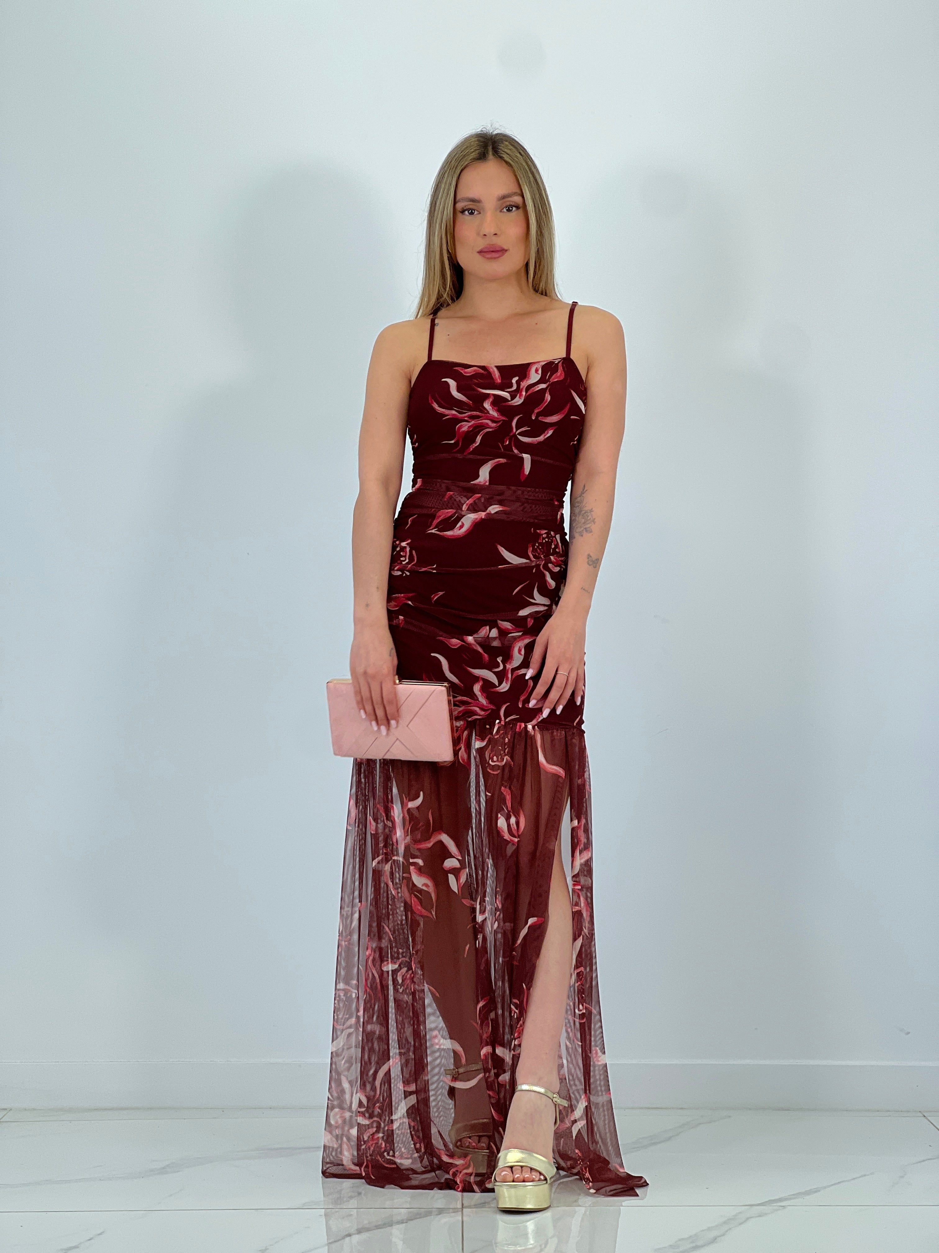 Vestit estampat tul Charlotte