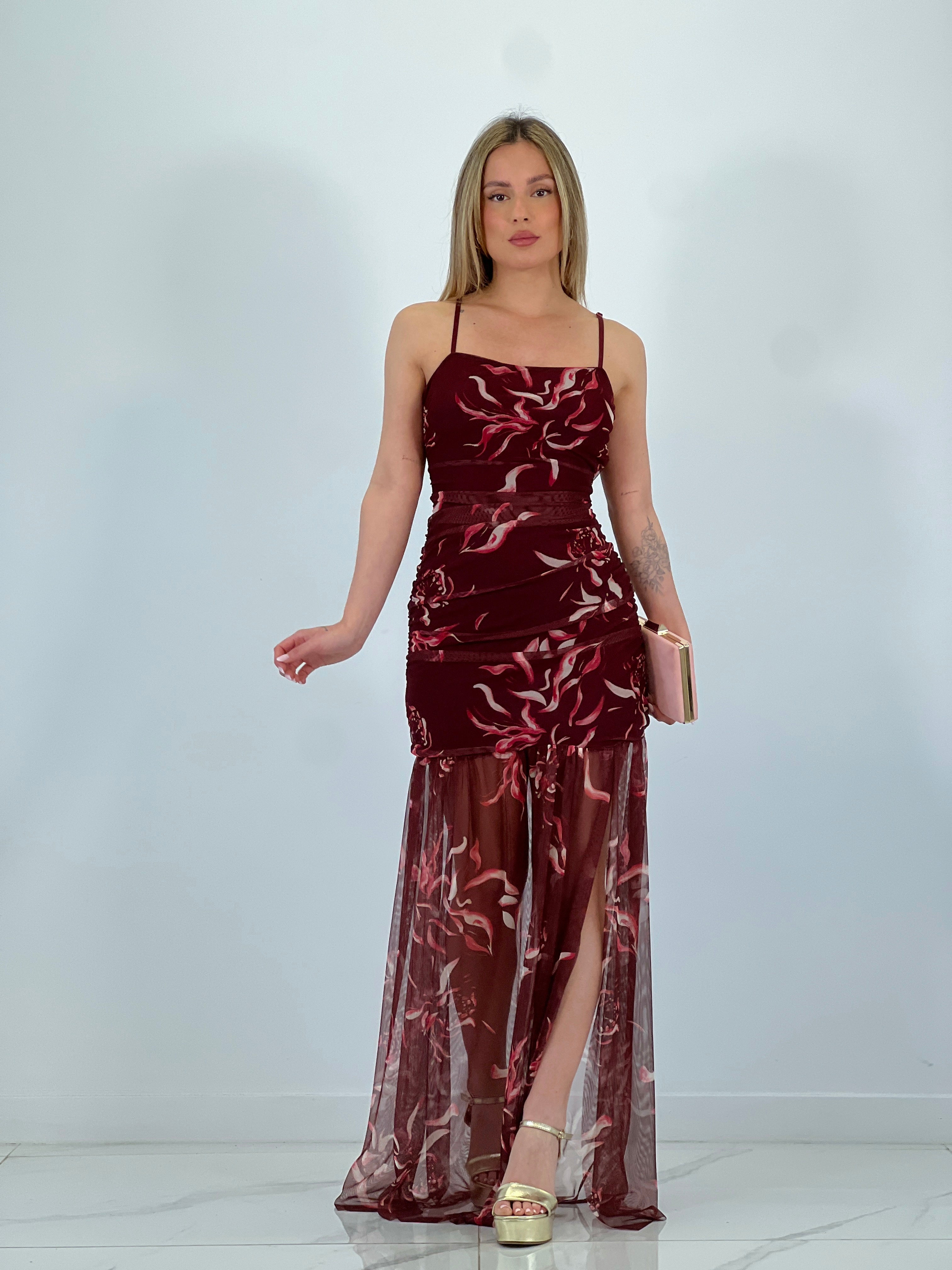 Vestit estampat tul Charlotte