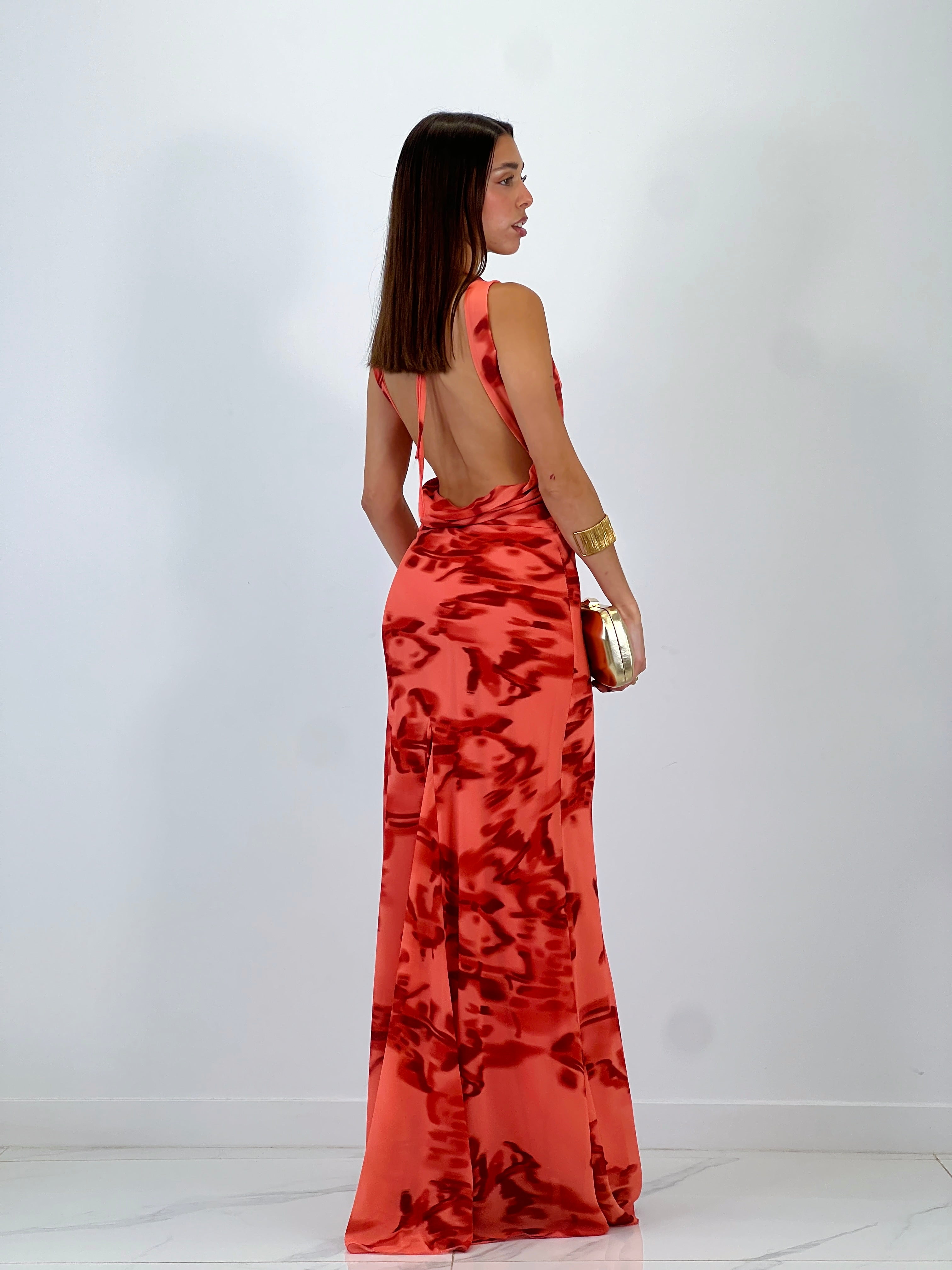 Vestido estampado drapeado Ona - Zebra&Maduixa®